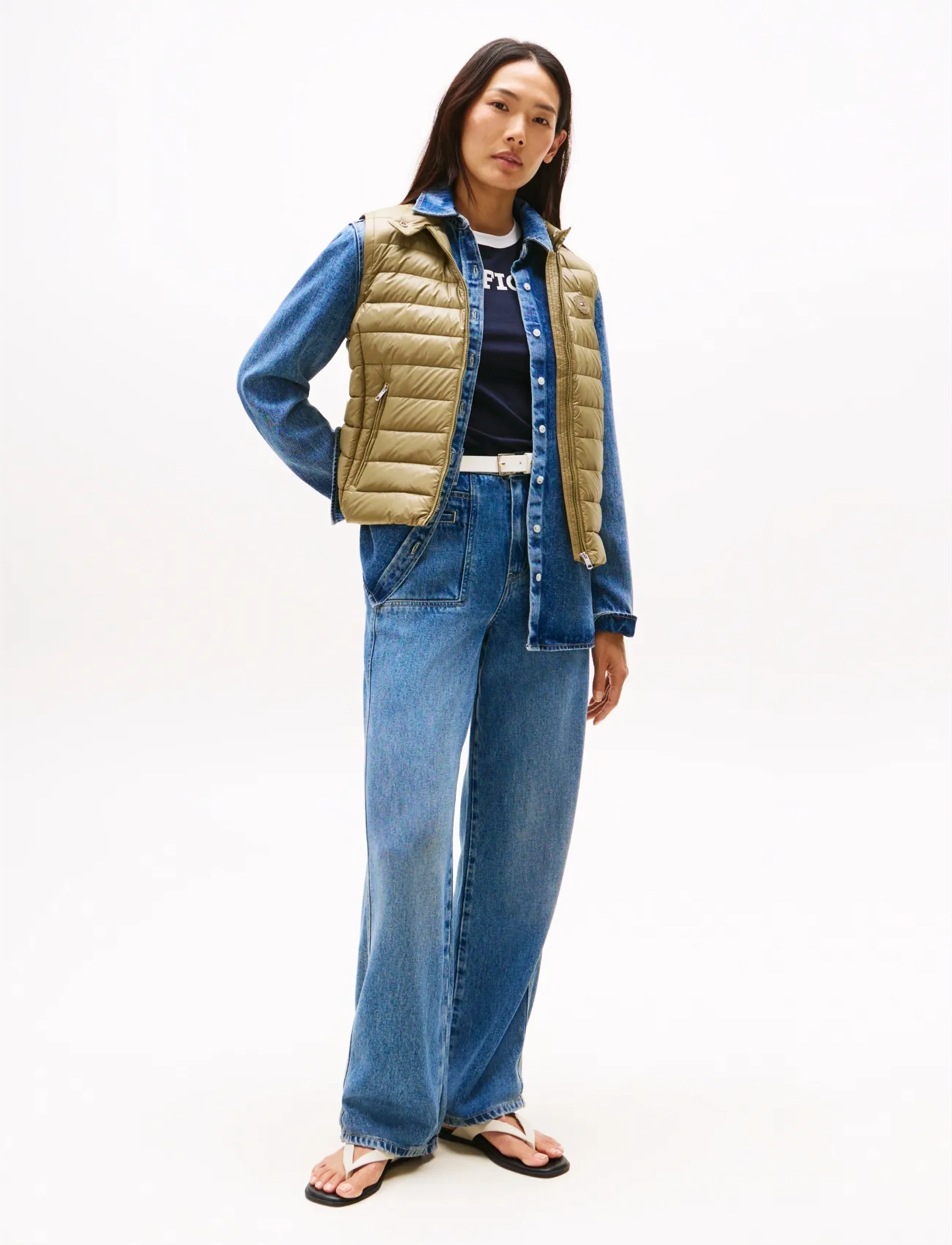 Tommy Hilfiger - UL DOWN REG MOCK NK VEST - vintage olive - 2