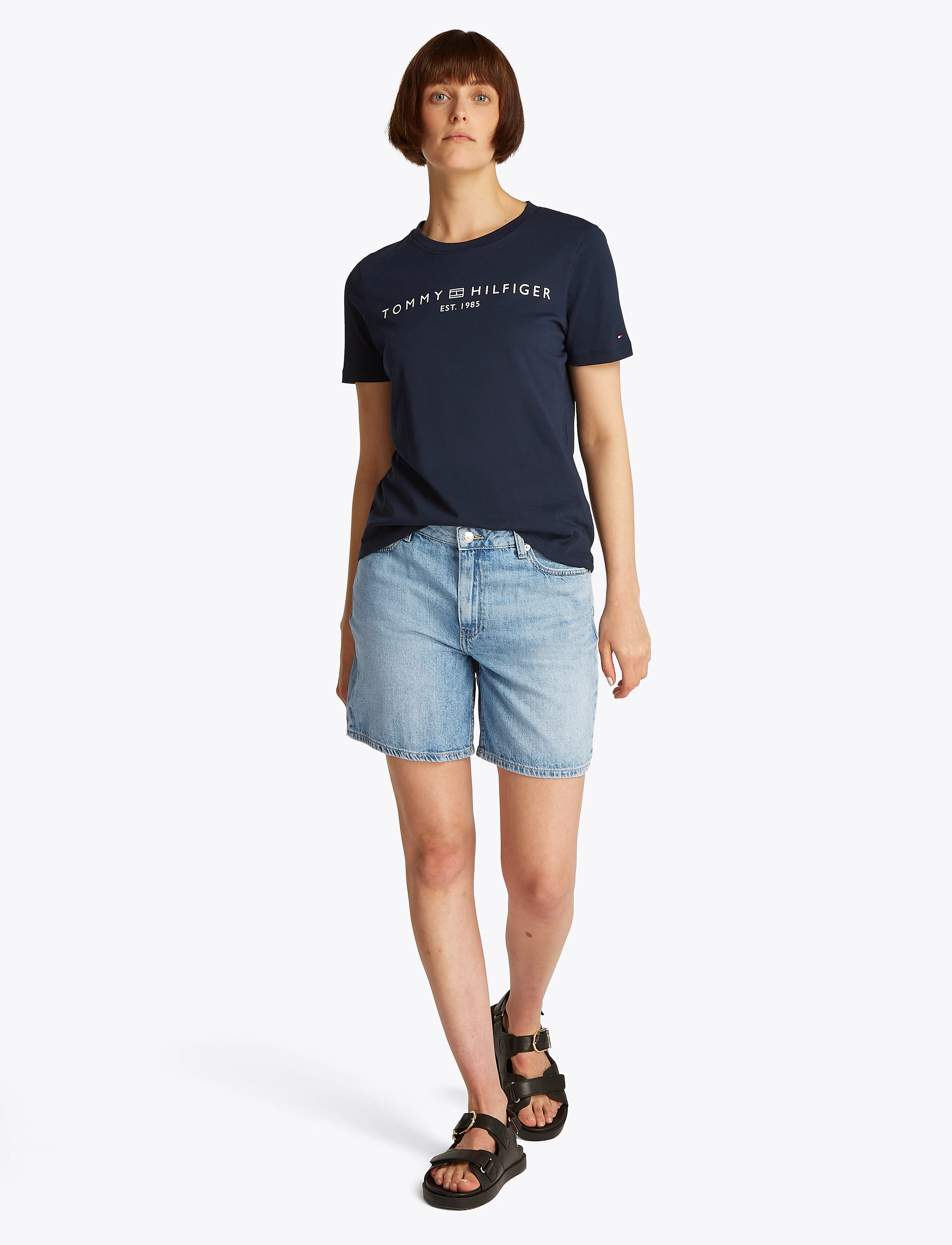 Tommy Hilfiger - DNM STRAIGHT SHORT RW SIA - džinsa šorti - sia - 2