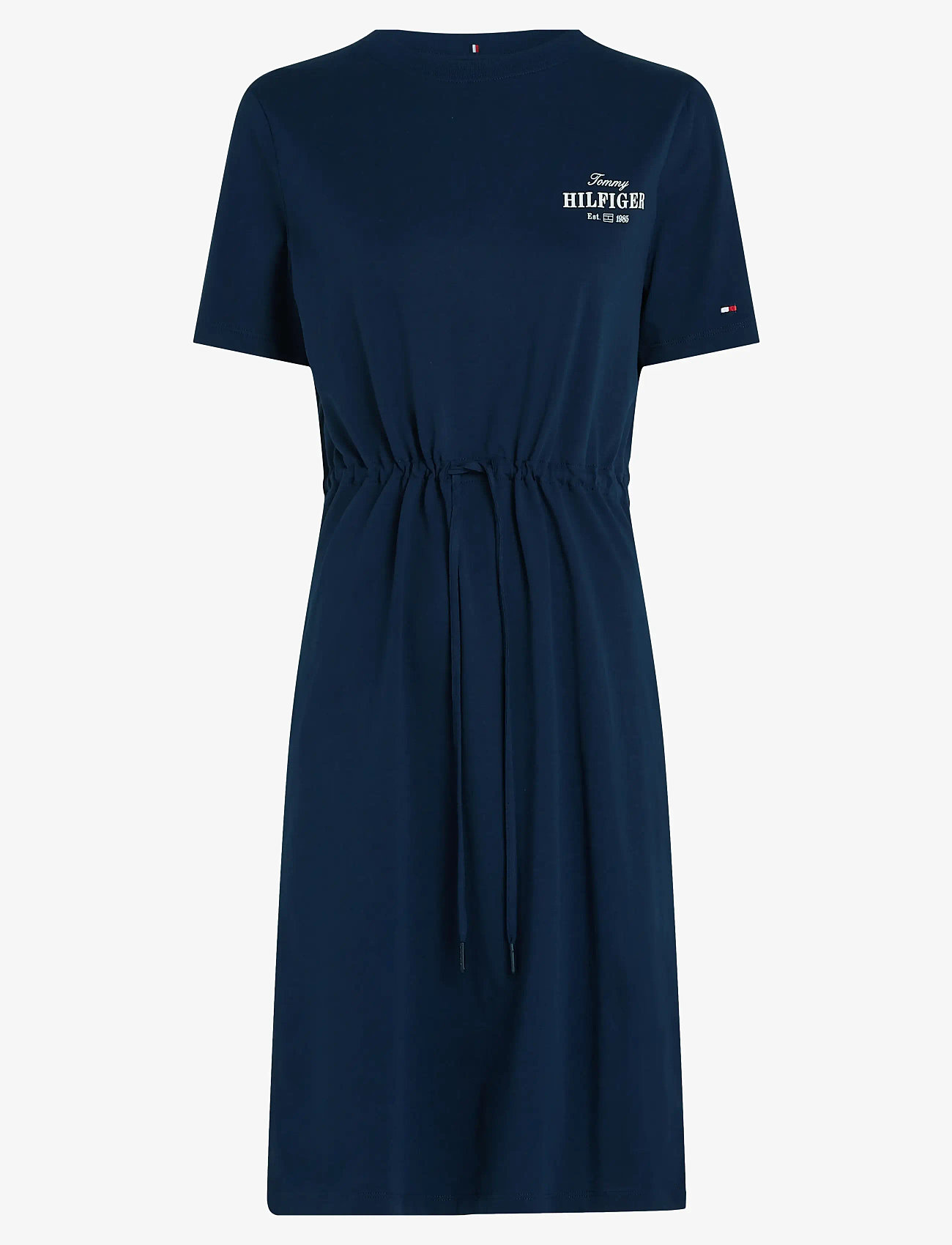 Tommy Hilfiger - HILFIGER TEE DRESS - sommarklänningar - dark night navy - 1