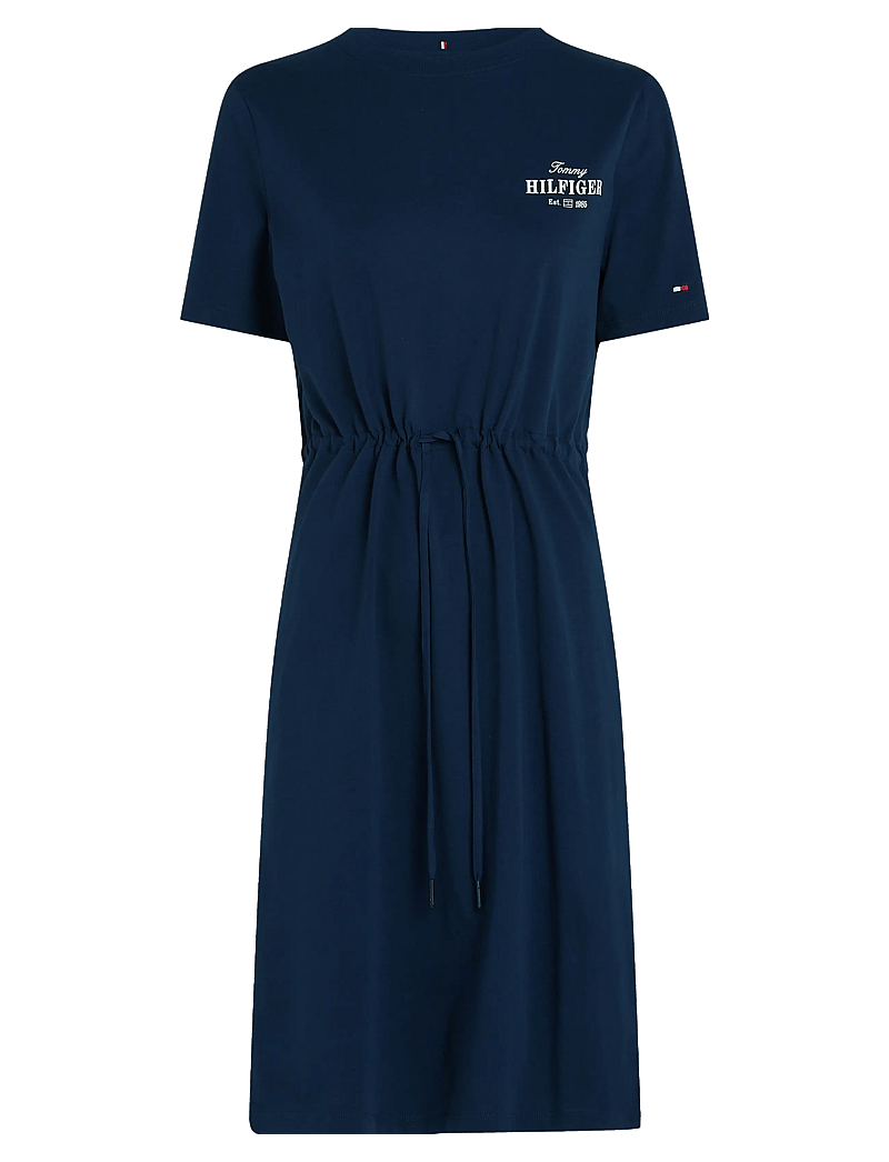 Tommy Hilfiger - HILFIGER TEE DRESS - sommarklänningar - dark night navy - 1