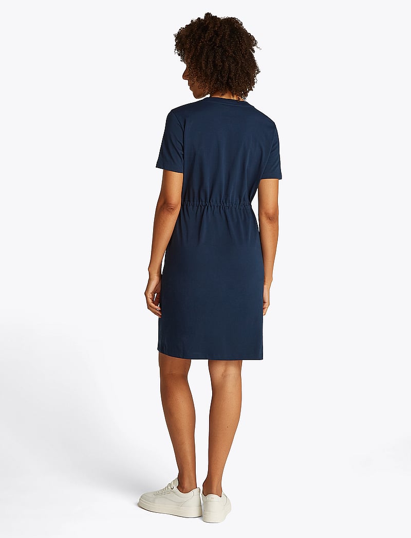Tommy Hilfiger - HILFIGER TEE DRESS - sommarklänningar - dark night navy - 2