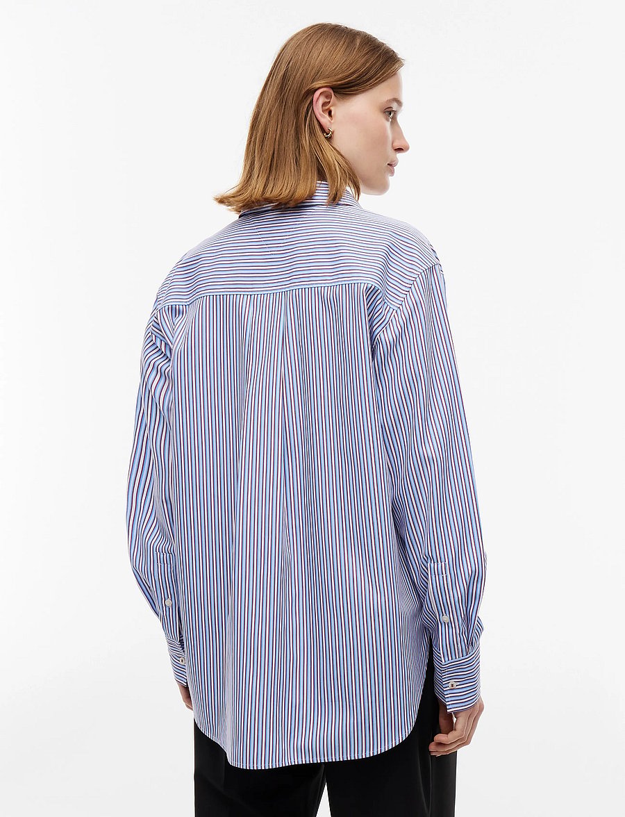 Tommy Hilfiger - ESS POPLIN EASY FIT SHIRT - pikkade varrukatega särgid - blue burgundy multi stripe - 2