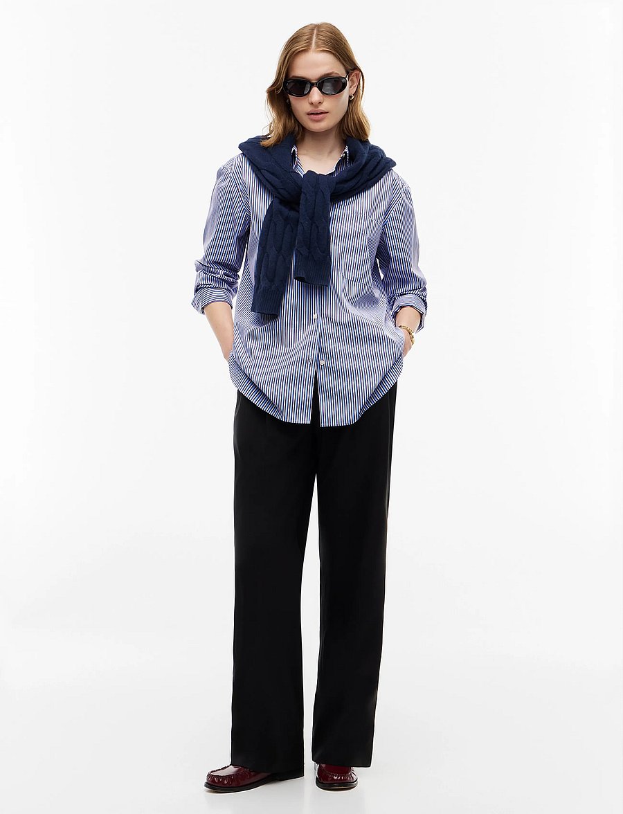Tommy Hilfiger - ESS POPLIN EASY FIT SHIRT - pikkade varrukatega särgid - blue burgundy multi stripe - 4