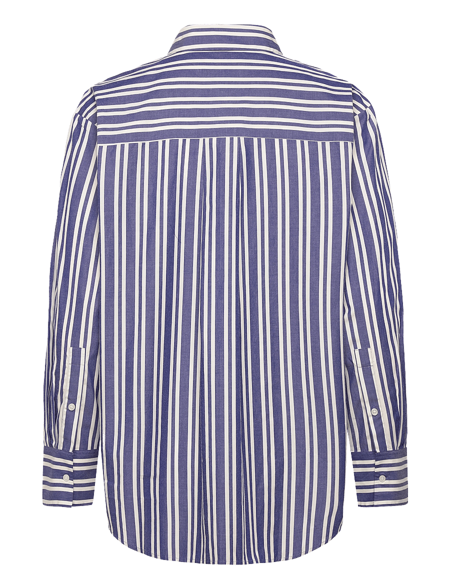 Tommy Hilfiger - ESS POPLIN EASY FIT SHIRT - långärmade skjortor - marine stp - 2