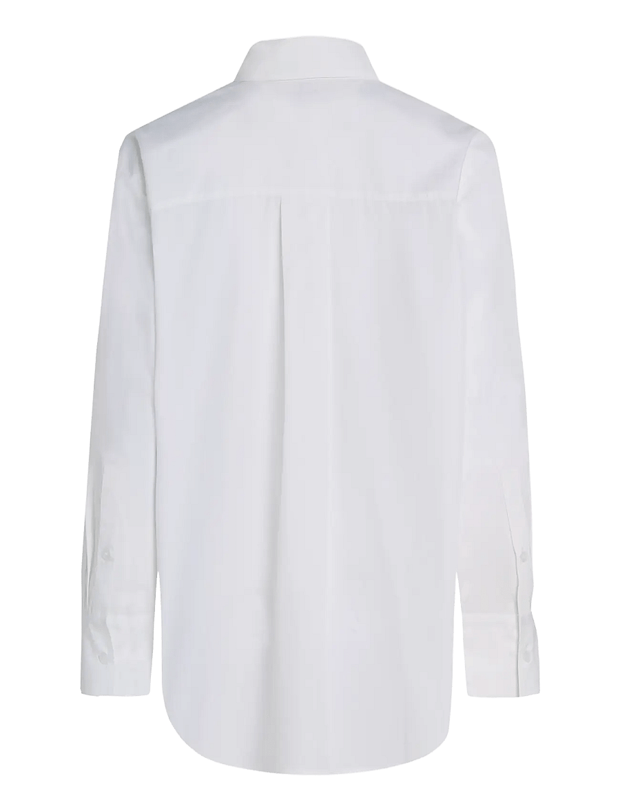 Tommy Hilfiger - ESS POPLIN EASY FIT SHIRT - långärmade skjortor - th optic white - 2