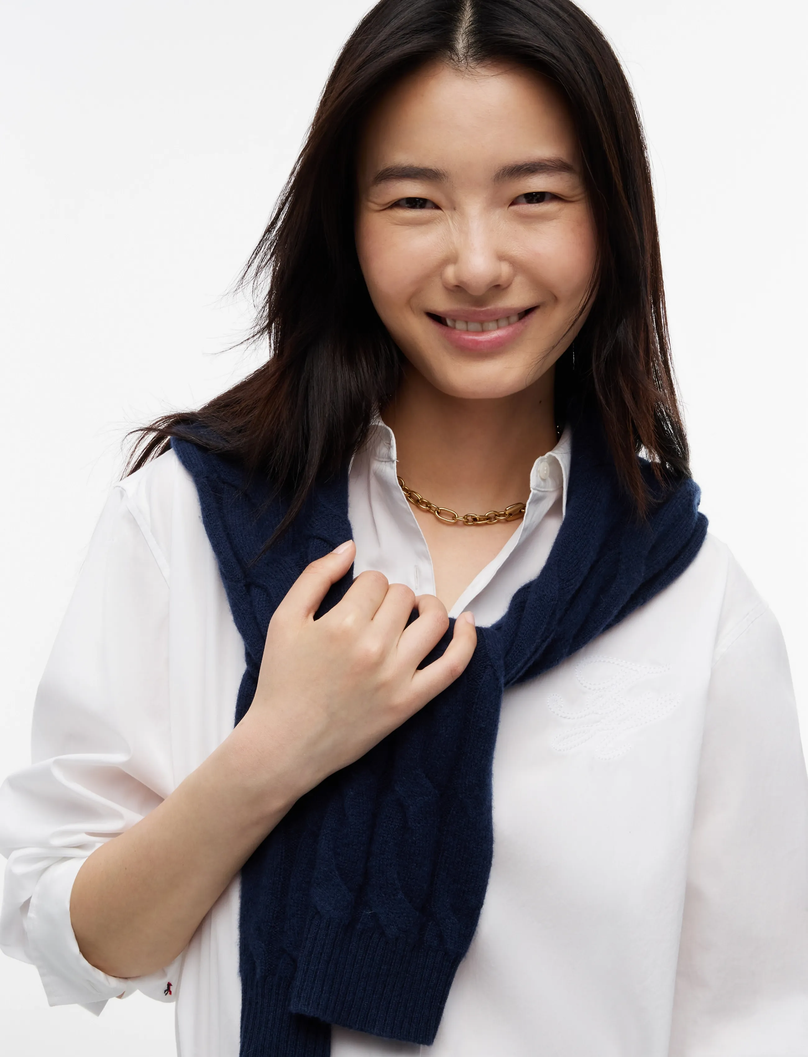 Tommy Hilfiger - ESS POPLIN EASY FIT SHIRT - långärmade skjortor - th optic white - 4