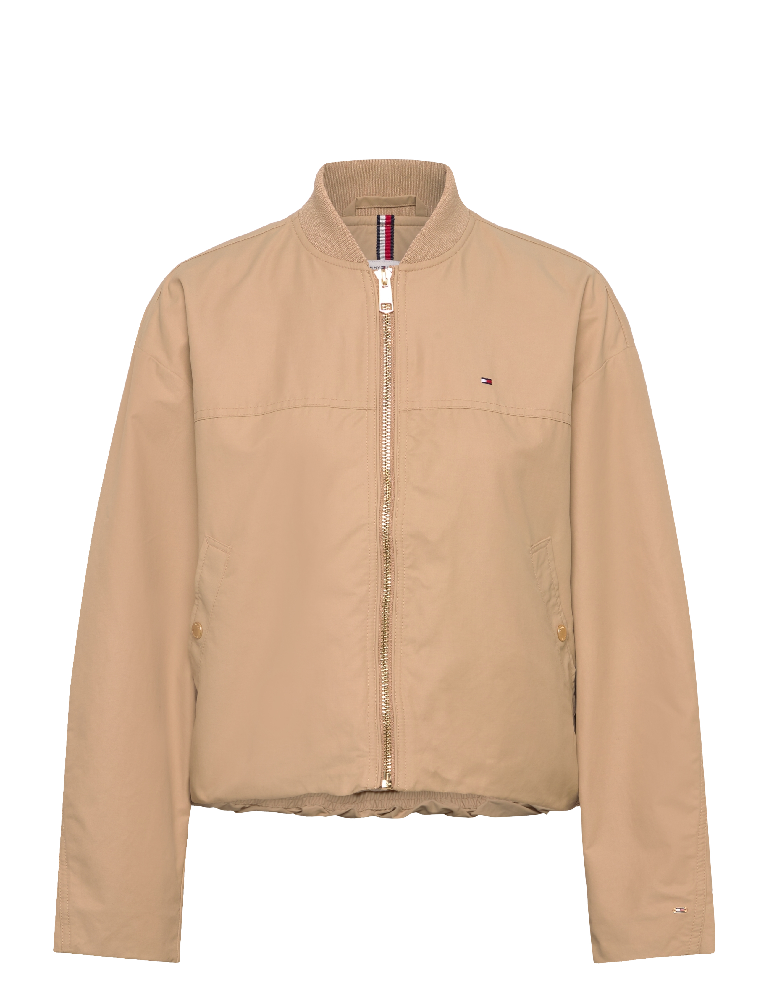 TOMMY HILFIGER Baumwolle Nylon Reg Bomber Beige - L - Damen