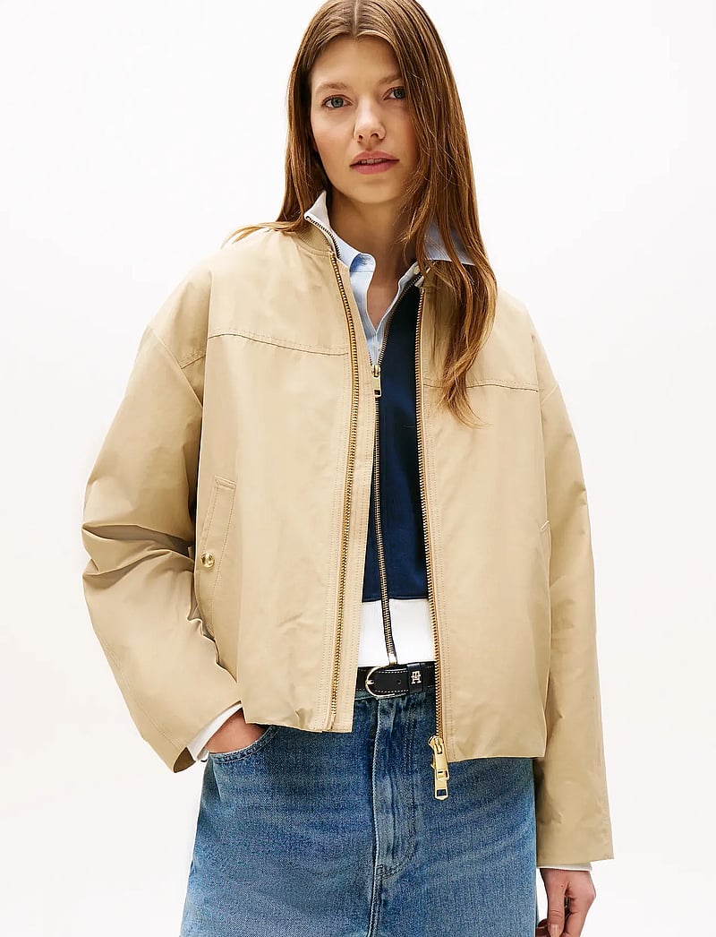 Tommy Hilfiger - COTTON NYLON REG BOMBER - bomberjakker - country ivory - 0