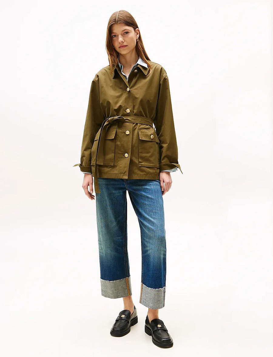 Tommy Hilfiger - COTTON NYLON REG FIELD JACKET - leichte jacken - utility olive - 3