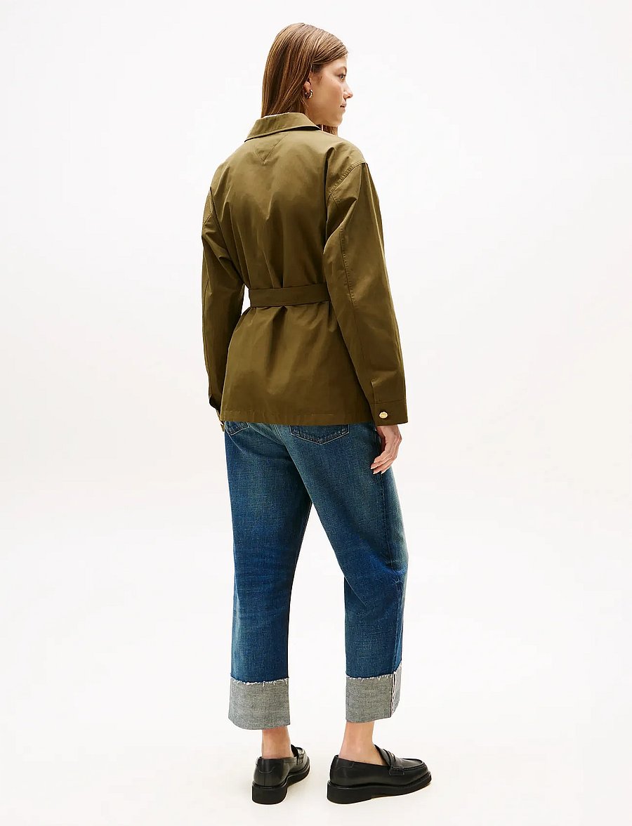 Tommy Hilfiger - COTTON NYLON REG FIELD JACKET - leichte jacken - utility olive - 4