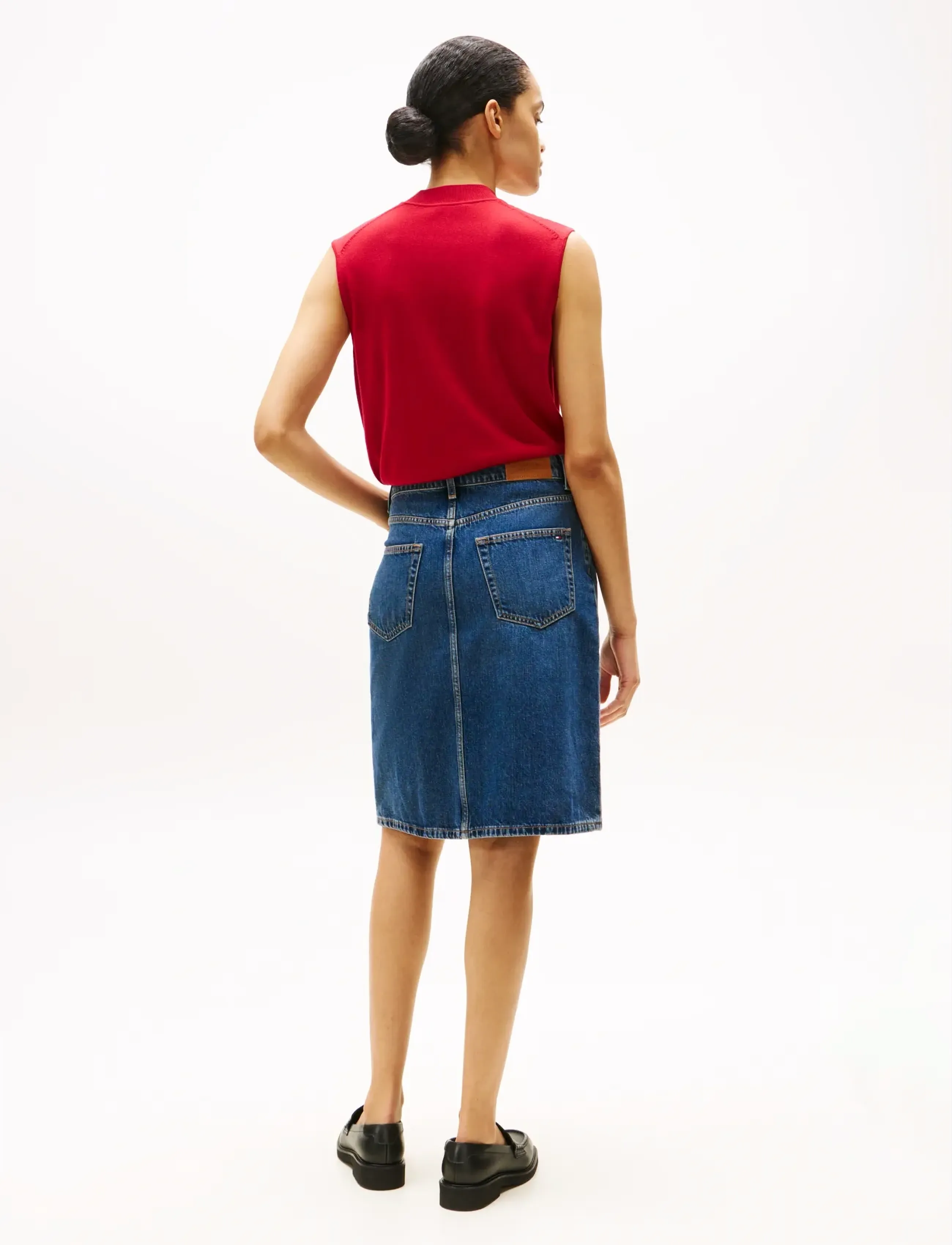 Tommy Hilfiger - DNM DEE STRAIGHT KNEE RW SKIRT - dee - 5