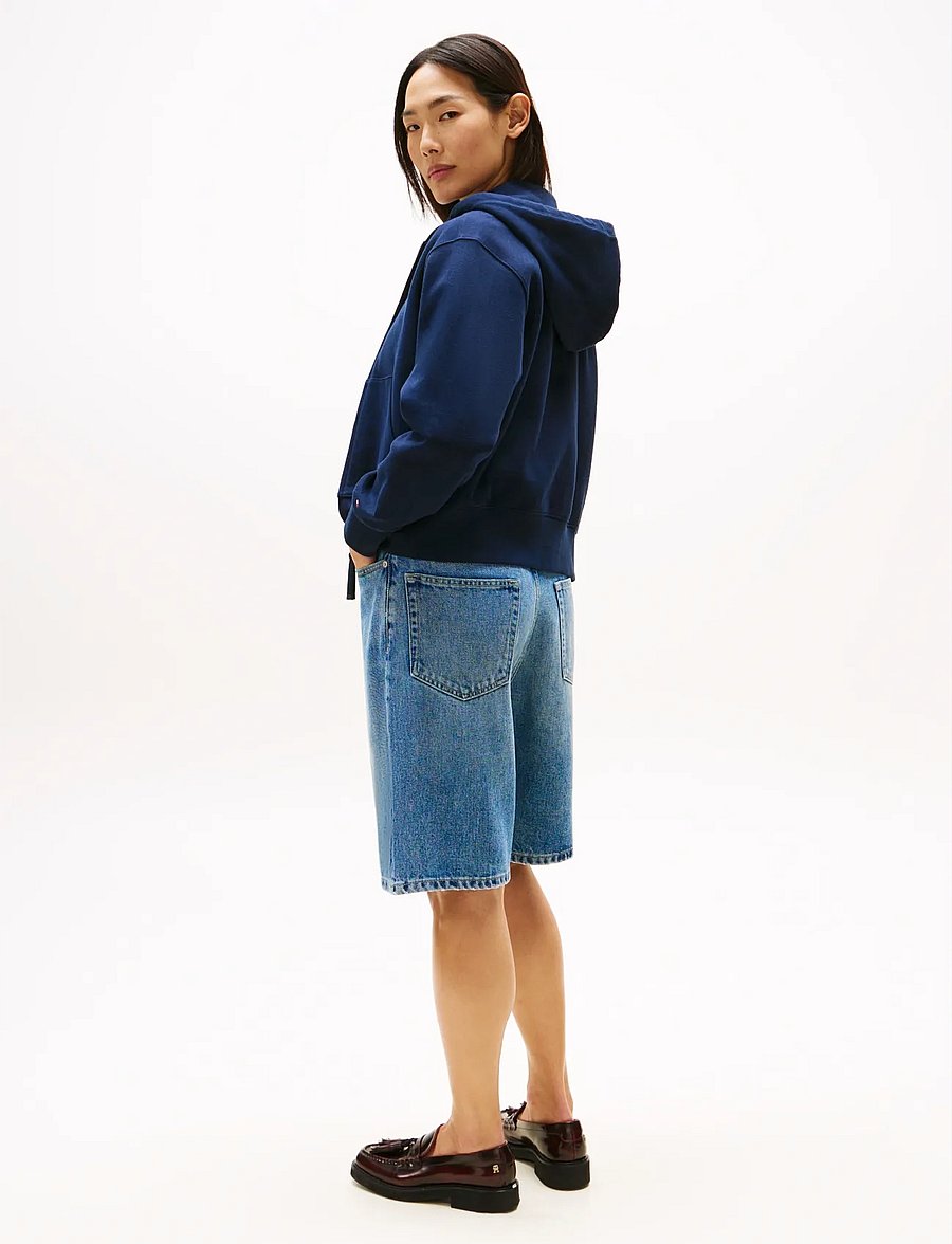 Tommy Hilfiger - SCRIPT REG PIQUE ZIP-UP HOODIE - kapuzenpullover - dark night navy - 3