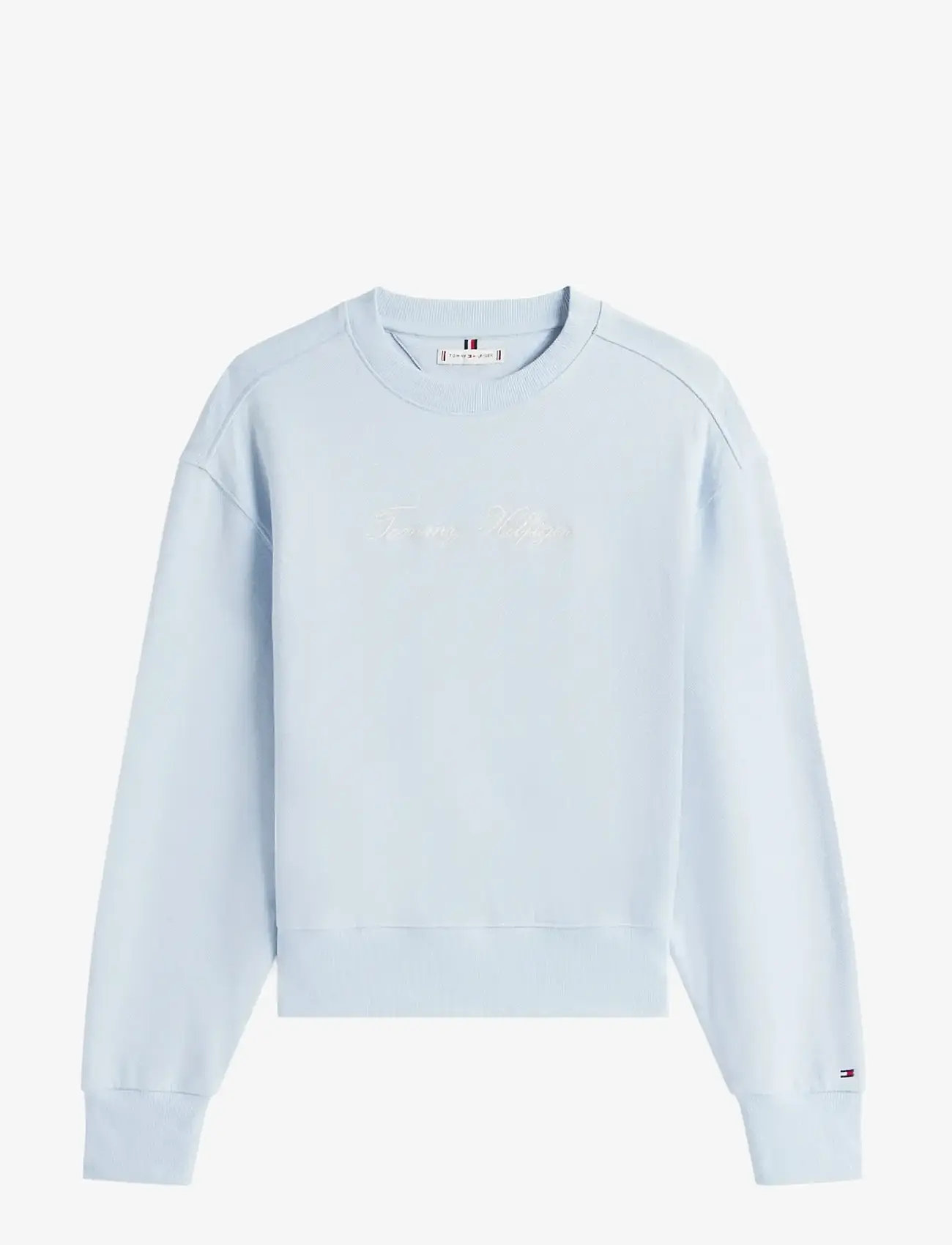 Tommy Hilfiger - SCRIPT REG PIQUE SWTSHRT - damen - breezy blue - 0