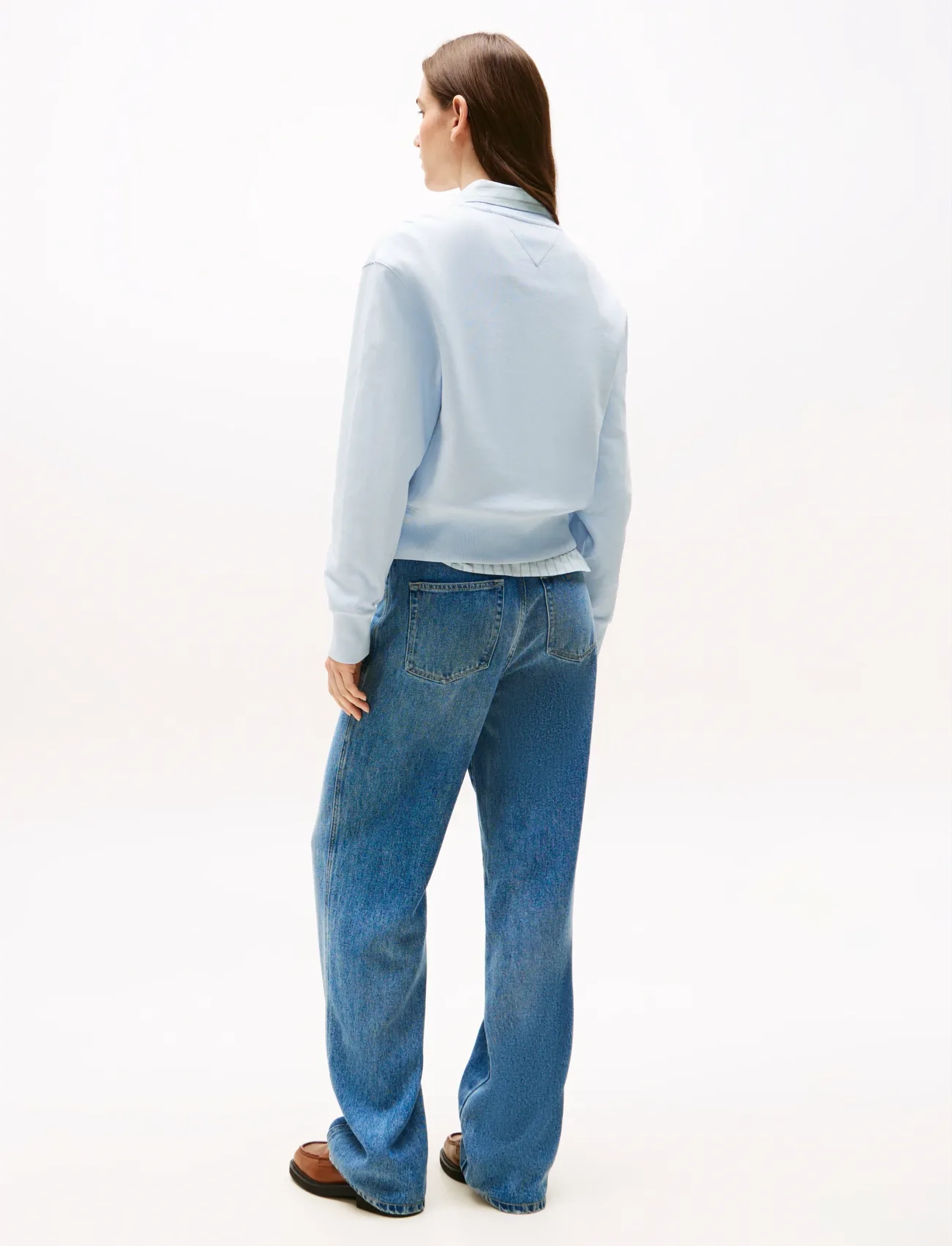 Tommy Hilfiger - SCRIPT REG PIQUE SWTSHRT - breezy blue - 3