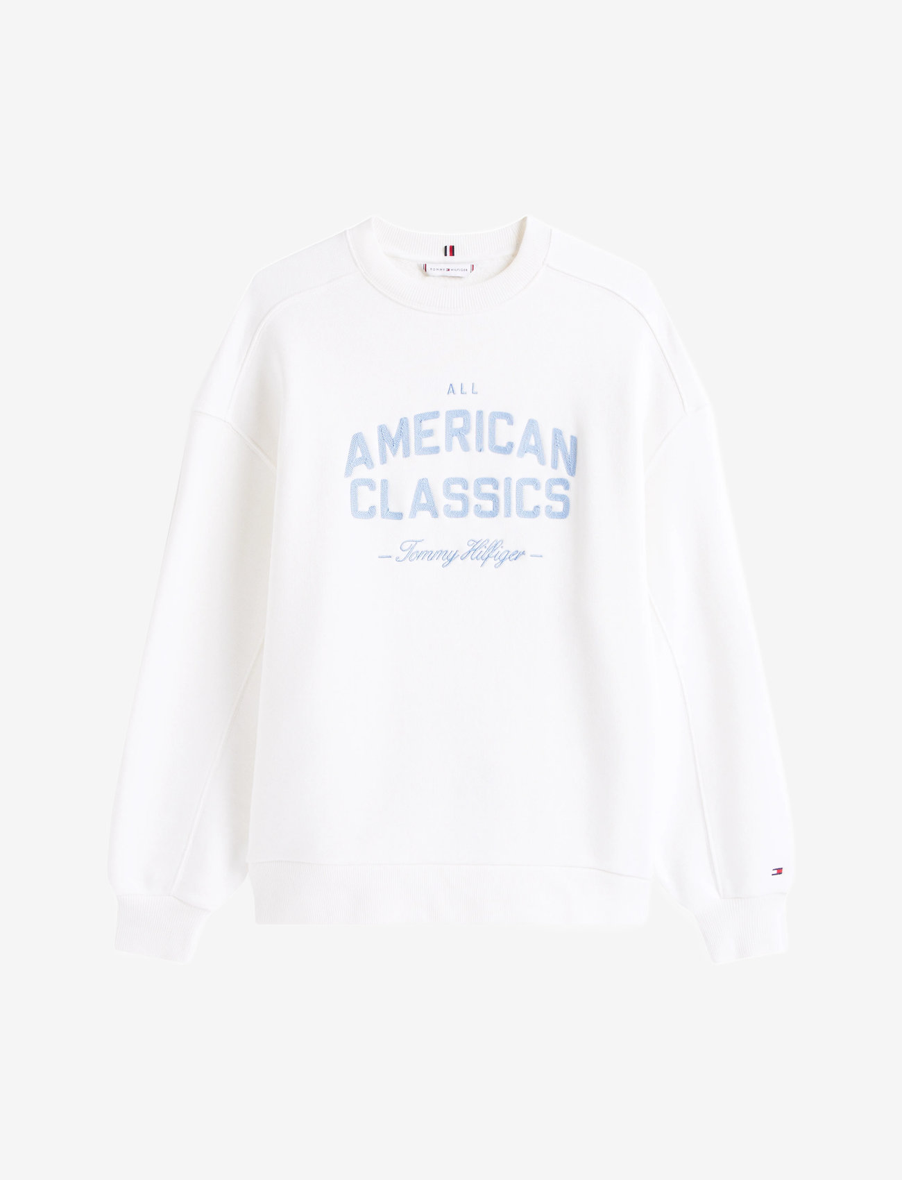 Tommy Hilfiger - VARSITY MDRN TERRY SWTSHRT - dressipluusid - ecru - 1