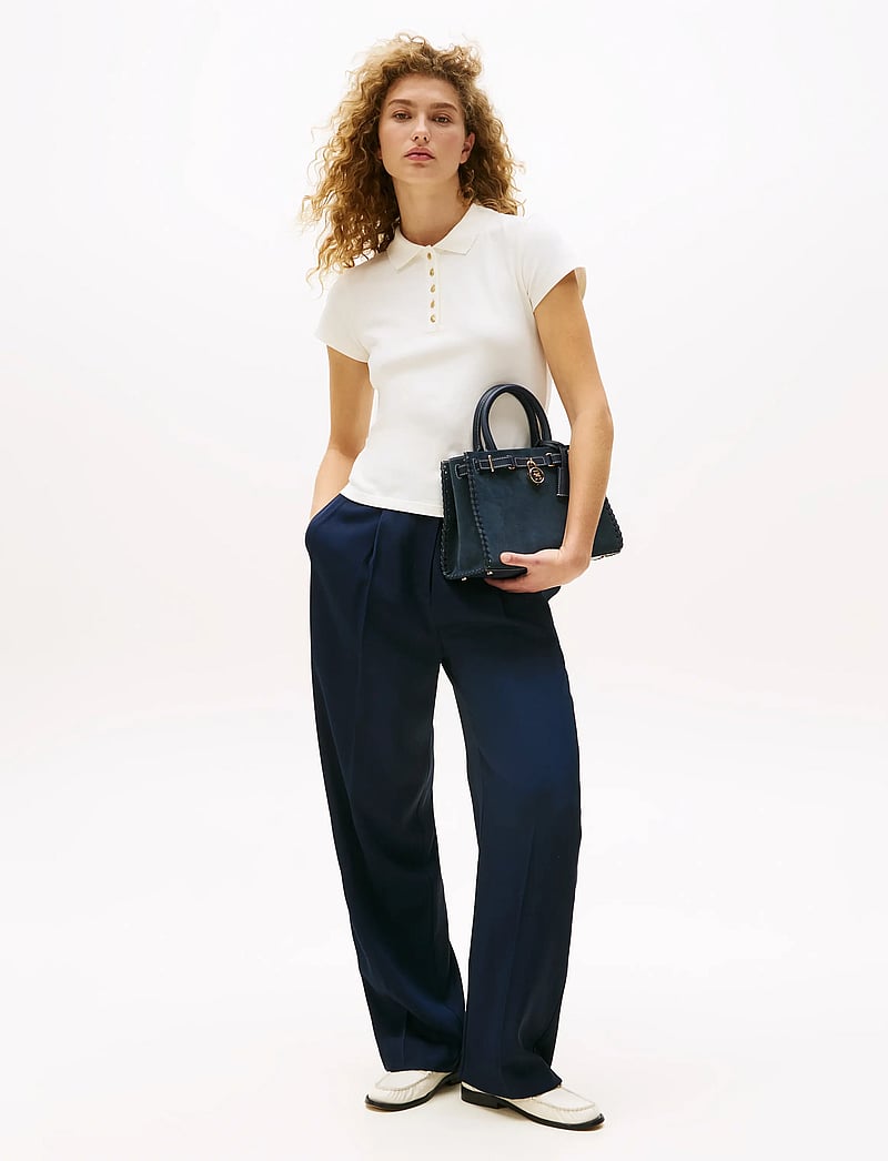 Tommy Hilfiger - GOLD BUTTON SLIM SS POLO - poloer - ivory silk - 2