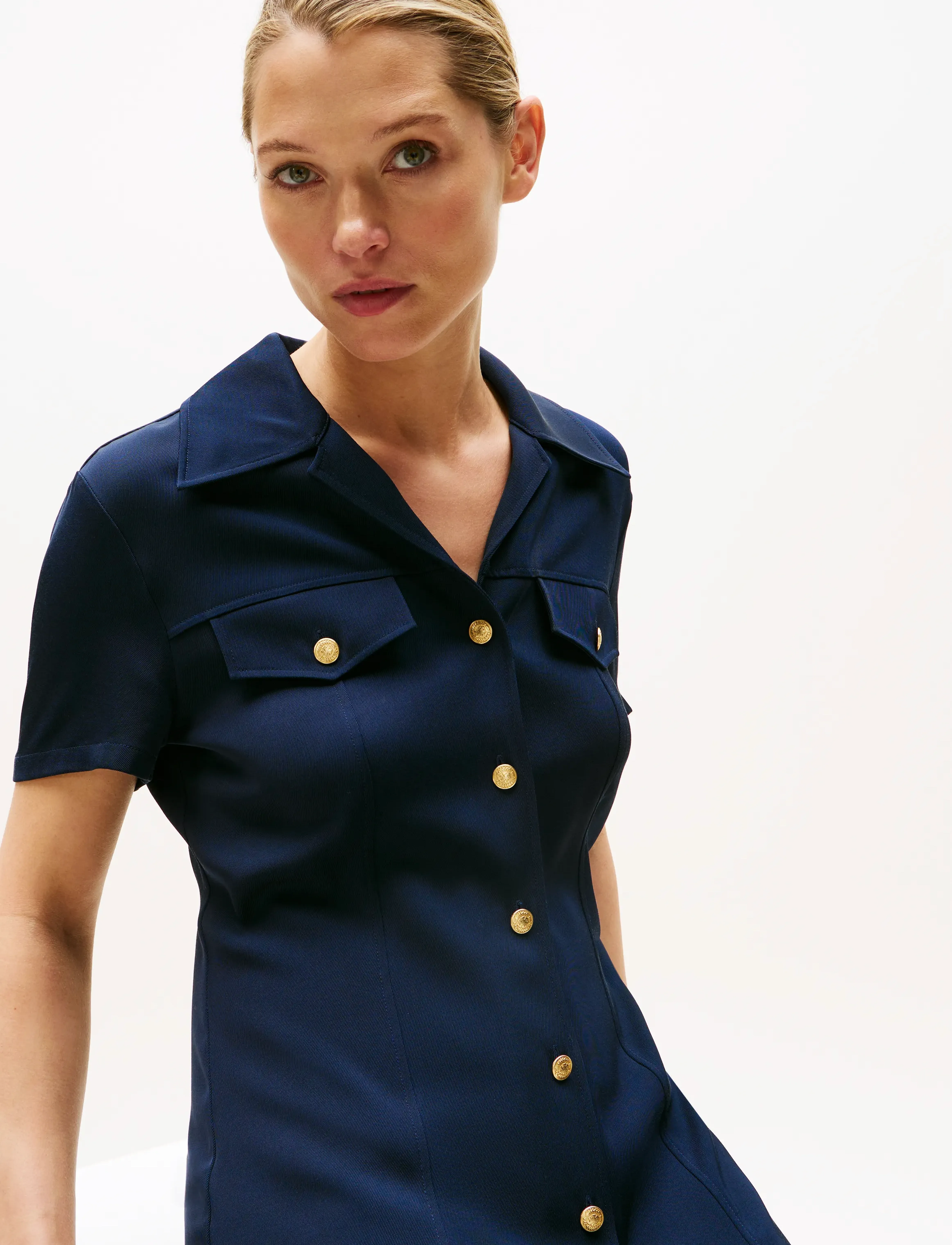 Tommy Hilfiger - VIS TWILL S/S SHIRT DRESS - dark night navy - 3