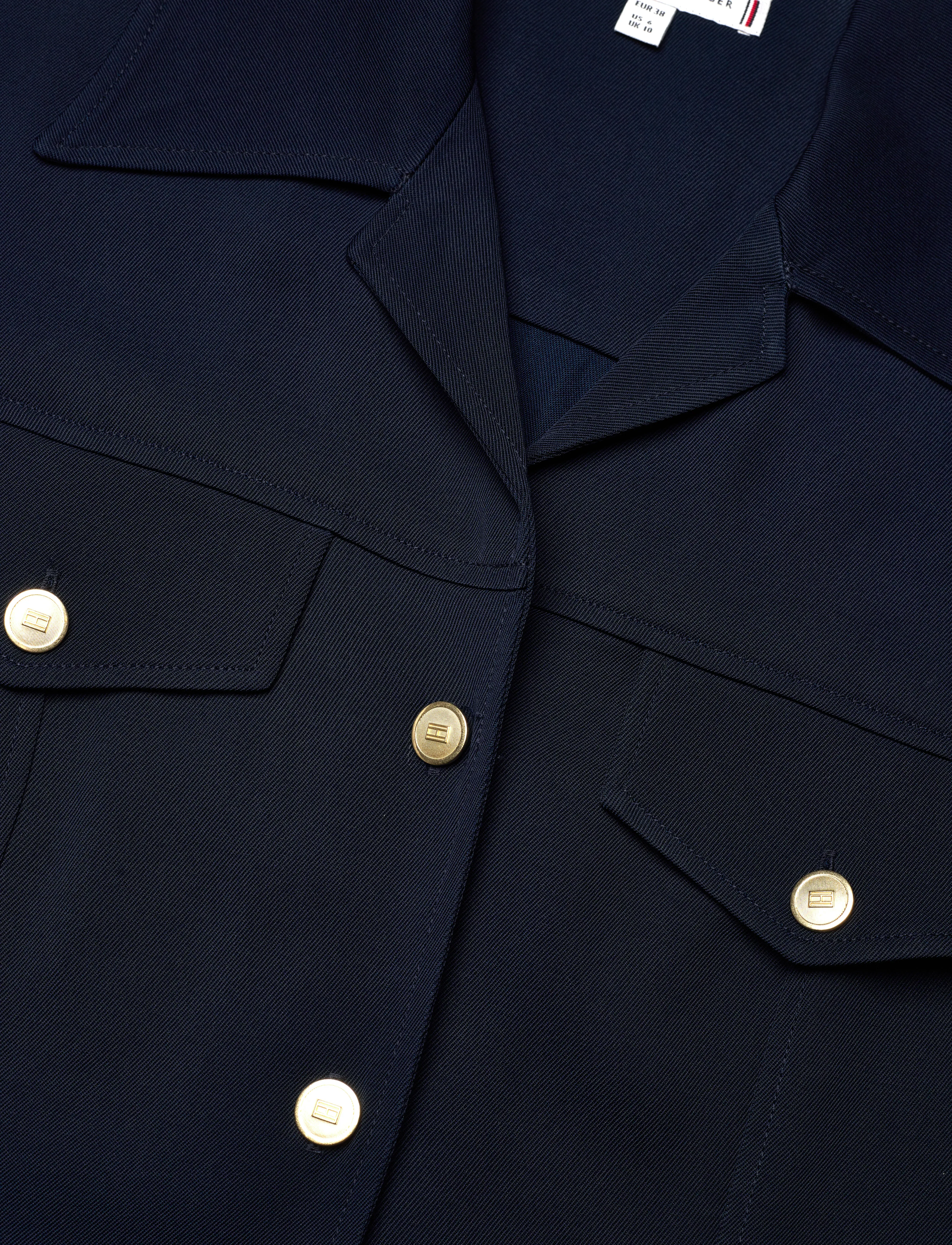 Tommy Hilfiger - VIS TWILL S/S SHIRT DRESS - dark night navy - 5