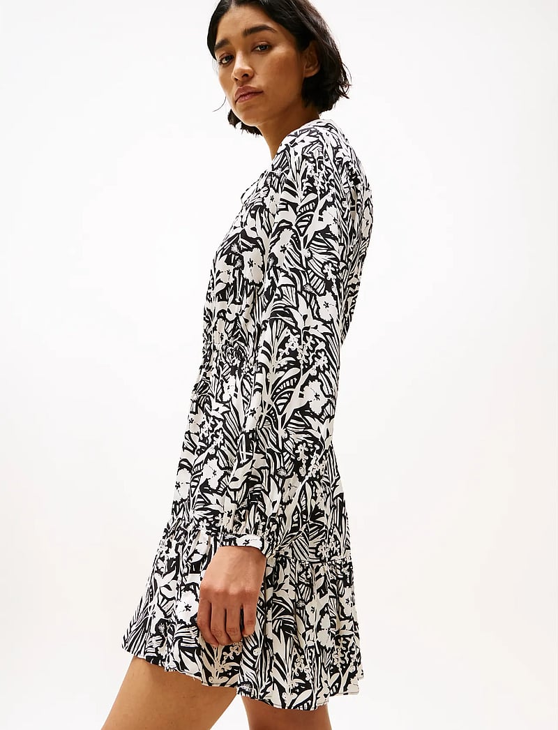 Tommy Hilfiger - VIS JACQUARD SHORT DRESS - korte kjoler - tropical floral black - 3