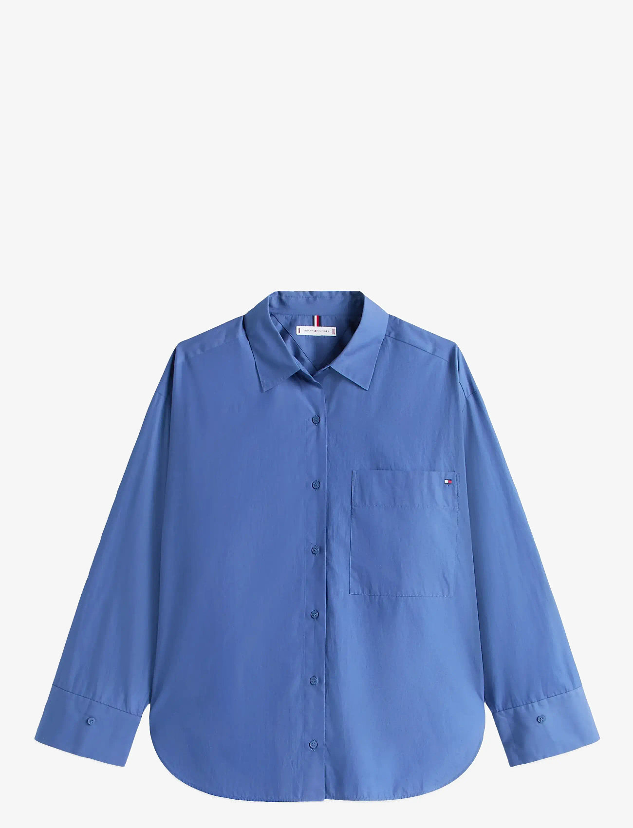 Tommy Hilfiger - ESS POPLIN NEW EASY SHIRT - pikkade varrukatega särgid - seashore navy - 1