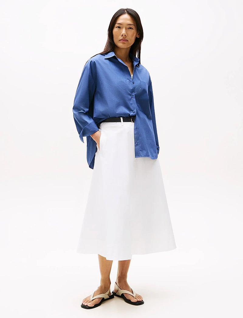 Tommy Hilfiger - ESS POPLIN NEW EASY SHIRT - pikkade varrukatega särgid - seashore navy - 2