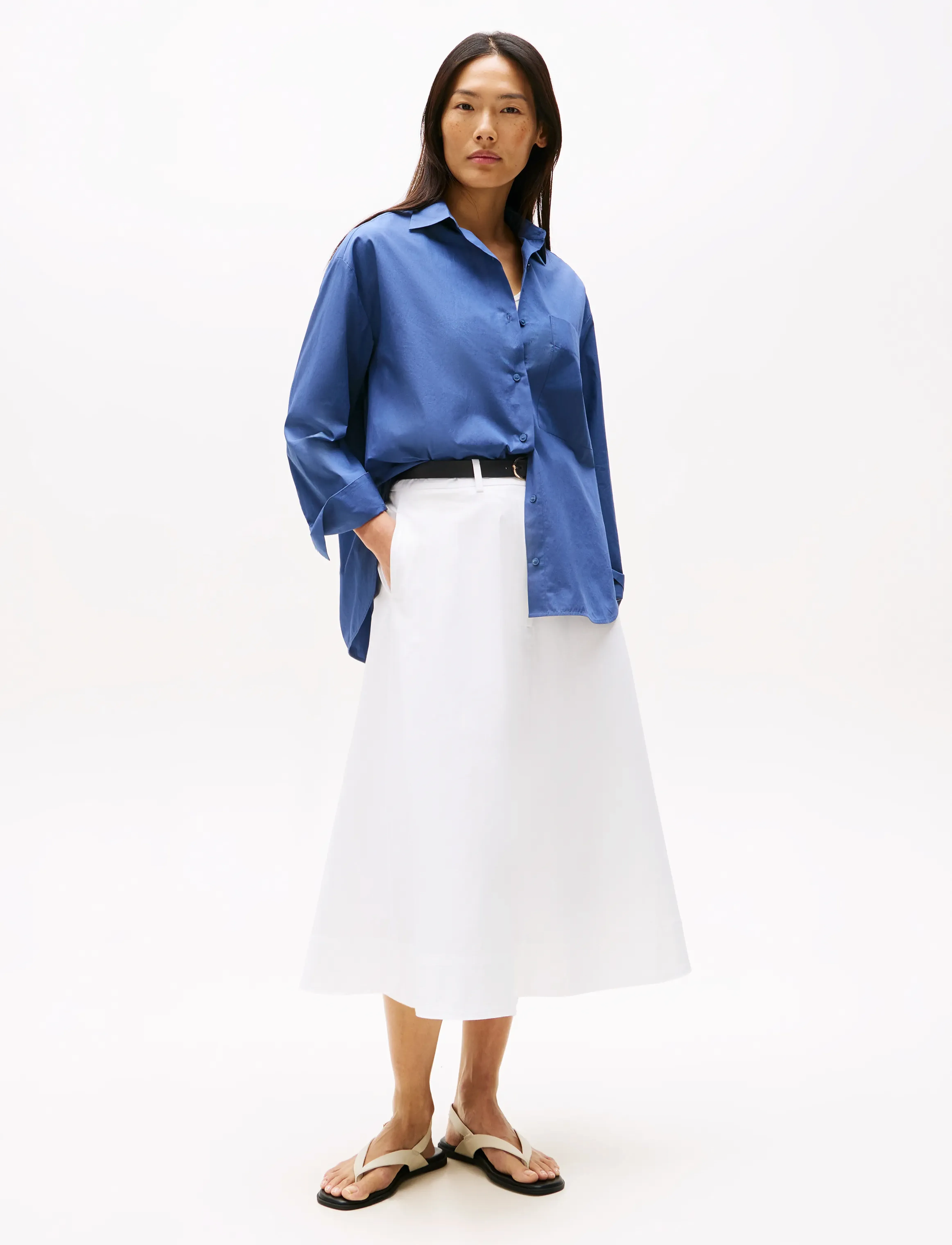 Tommy Hilfiger - ESS POPLIN NEW EASY SHIRT - seashore navy - 2