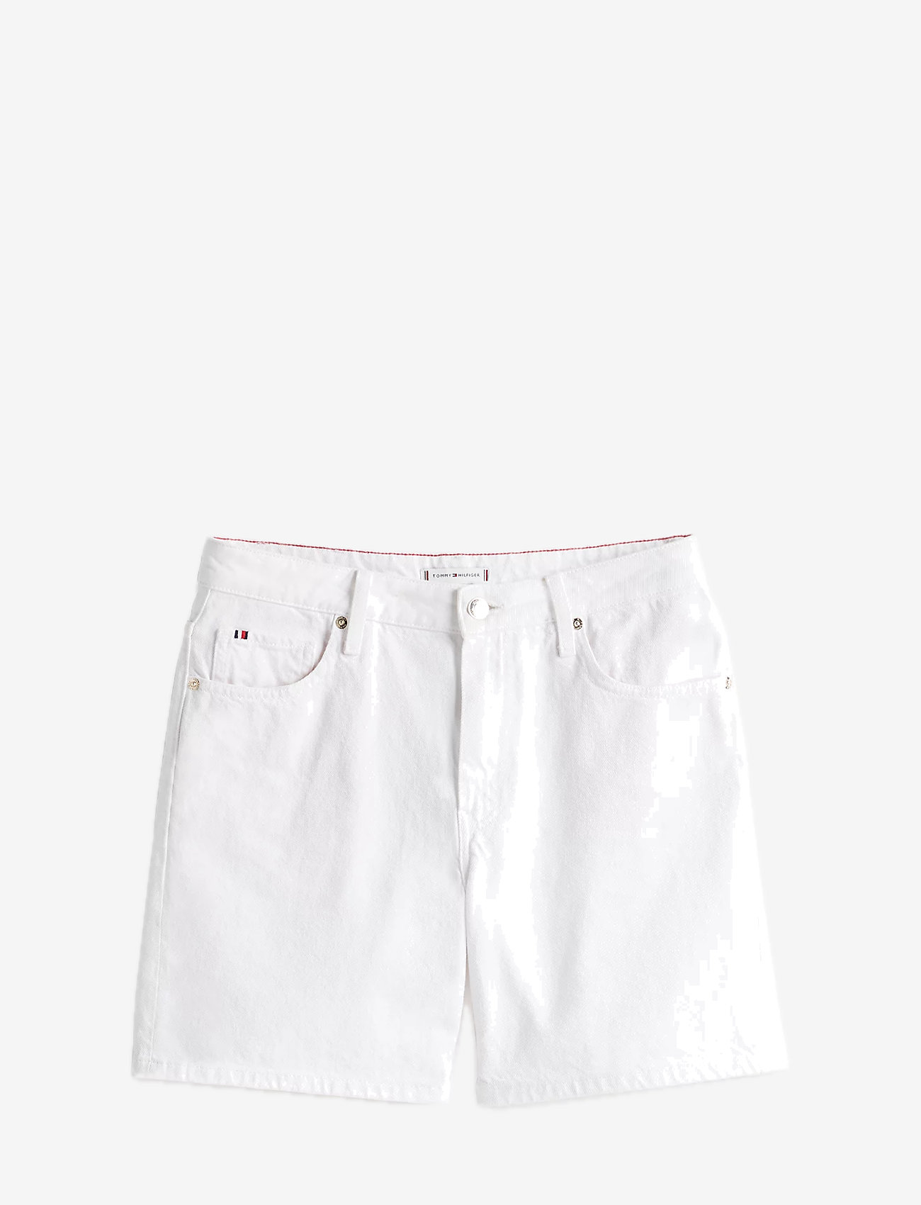 Tommy Hilfiger - DNM STRAIGHT SHORT RW WHITE - jeansshorts - th optic white - 1