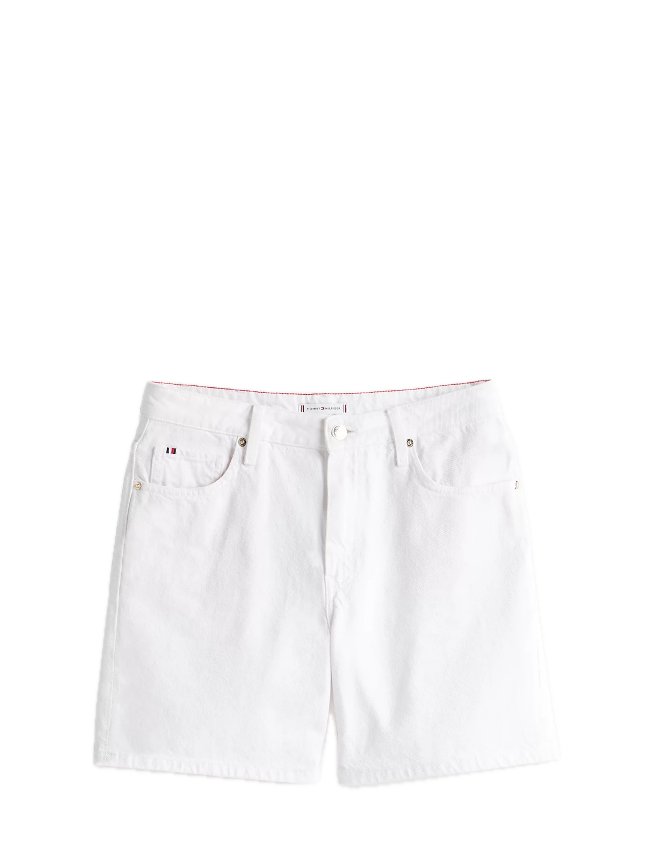 Tommy Hilfiger DNM STRAIGHT SHORT RW WHITE - Shorts - TH OPTIC WHITE / white