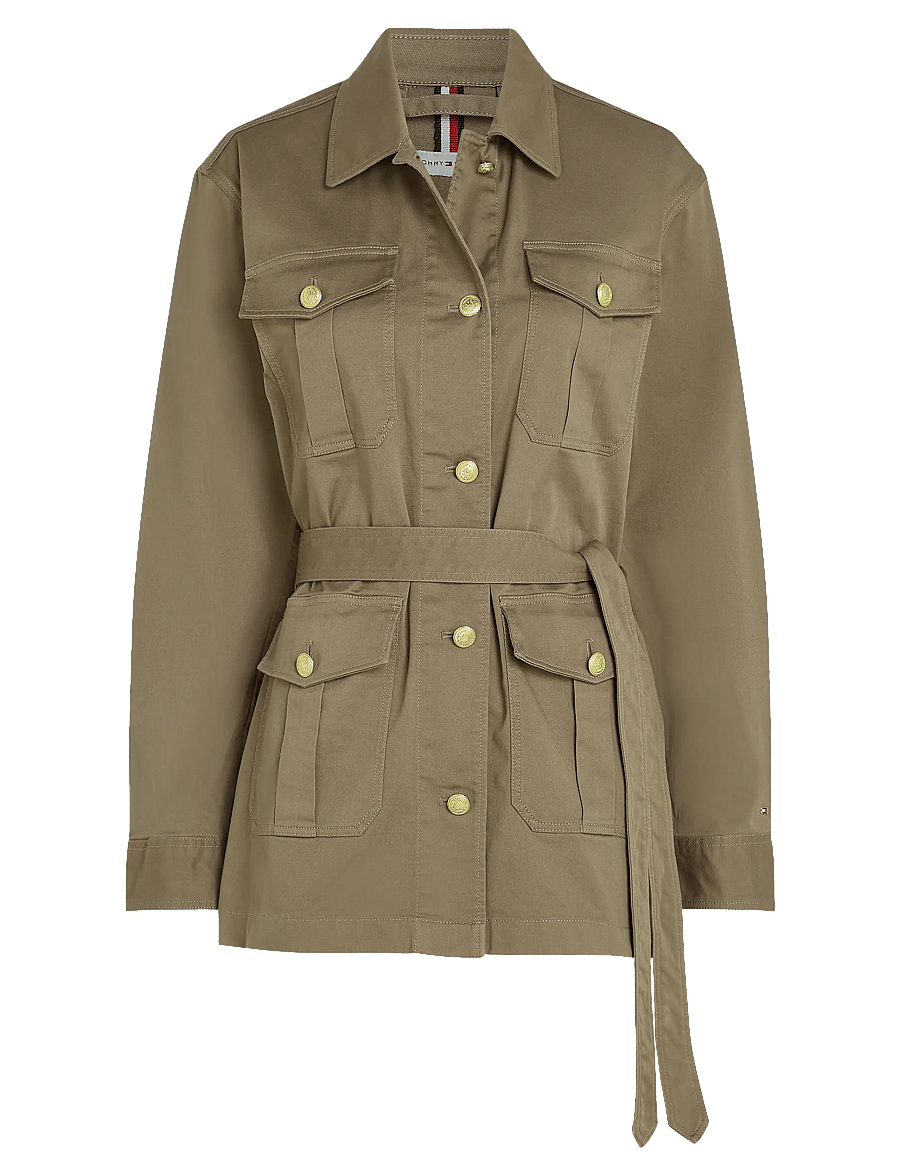 Tommy Hilfiger - GOLD BUTTON UTILITY JACKET - spring jackets - tundra brown - 1