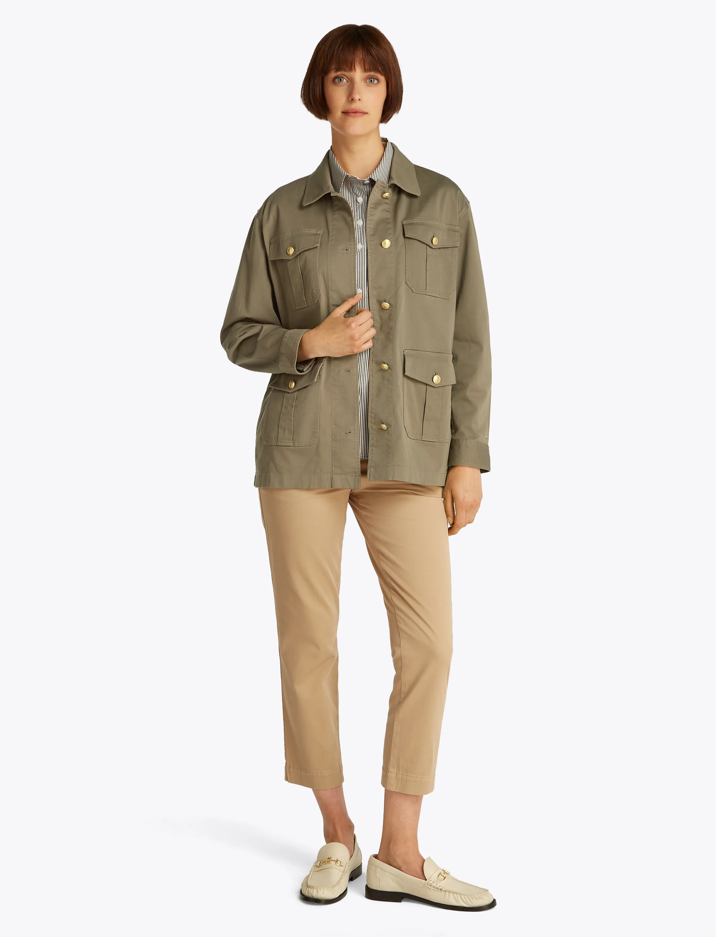 Tommy Hilfiger - GOLD BUTTON UTILITY JACKET - tundra brown - 4
