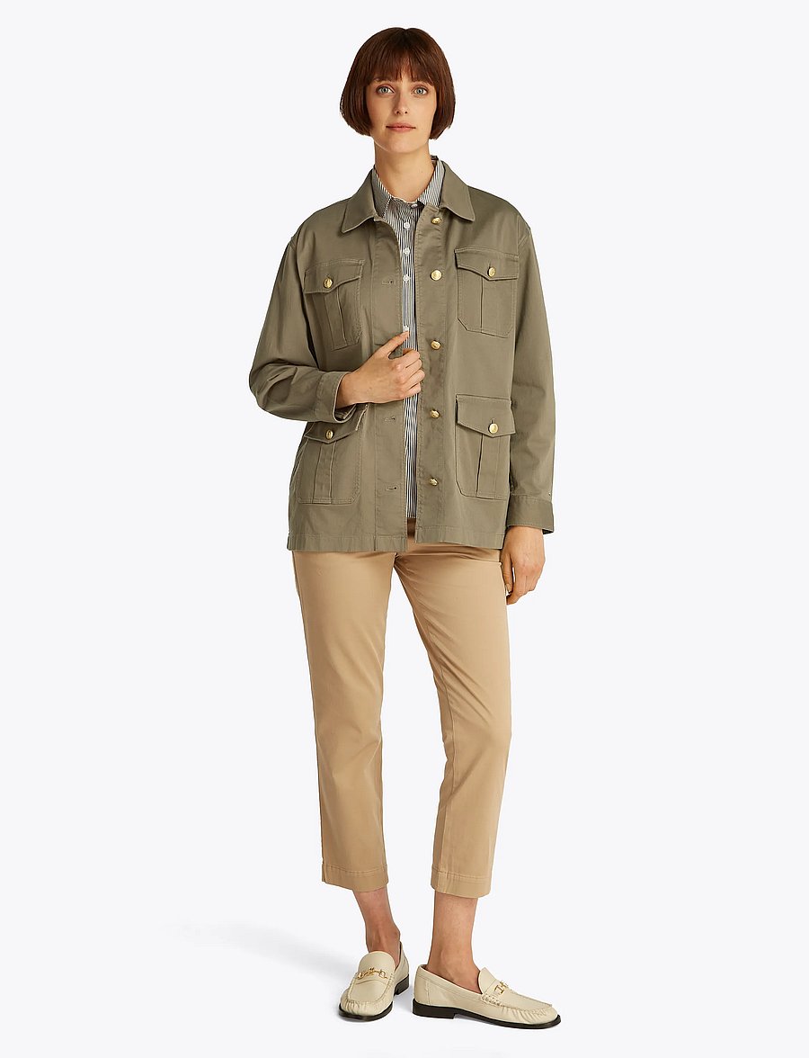 Tommy Hilfiger - GOLD BUTTON UTILITY JACKET - spring jackets - tundra brown - 4