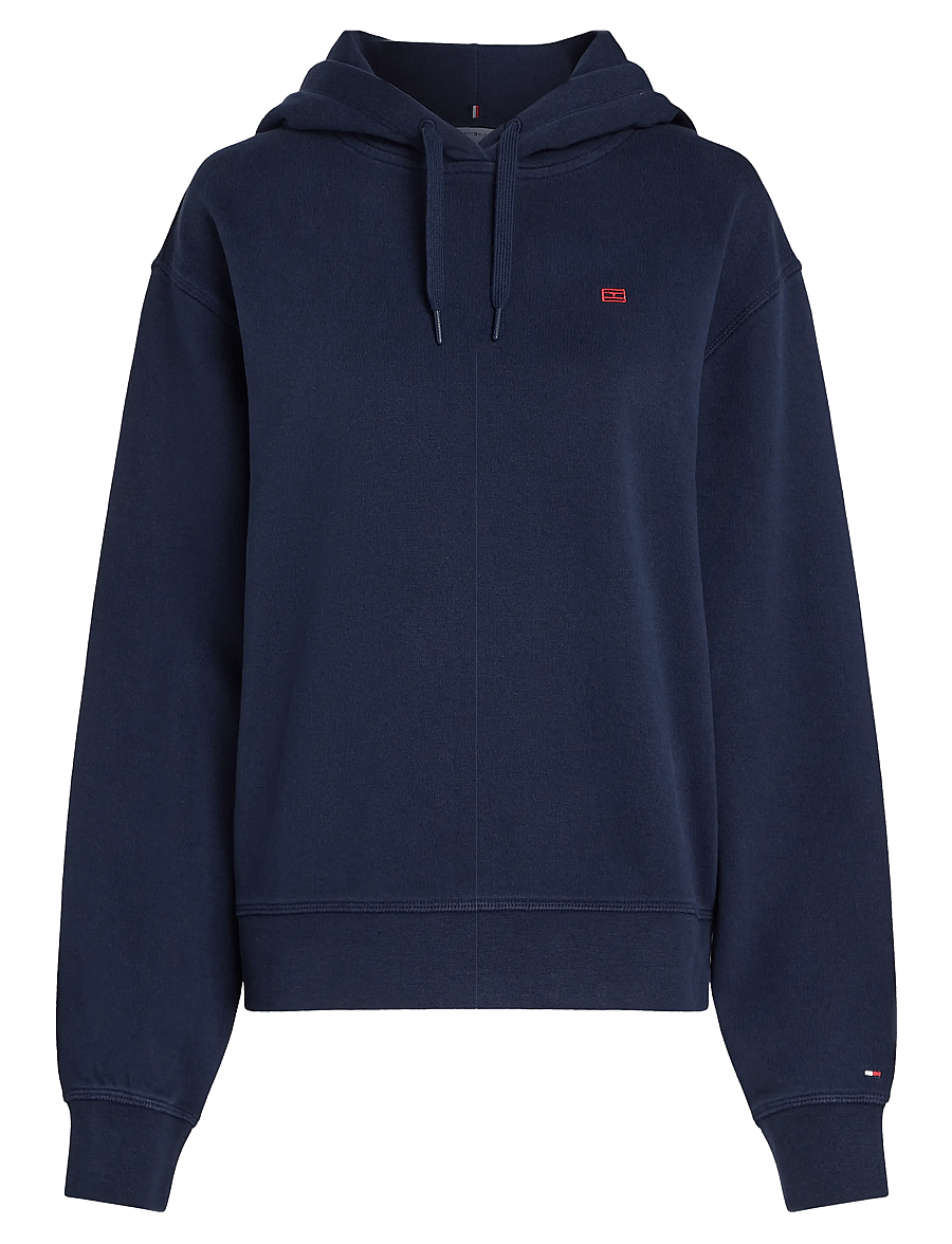 Tommy Hilfiger - REG CONTRAST FLAG HOODIE - hoodies - dark night navy - 1