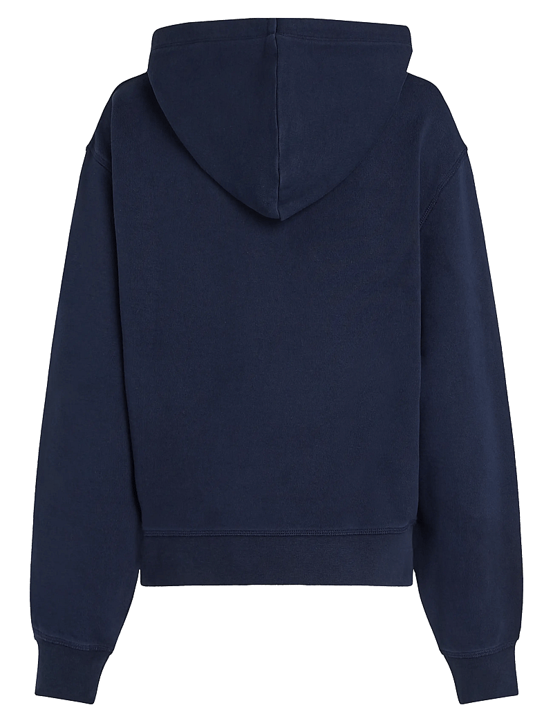 Tommy Hilfiger - REG CONTRAST FLAG HOODIE - kapuutsiga dressipluusid - dark night navy - 2