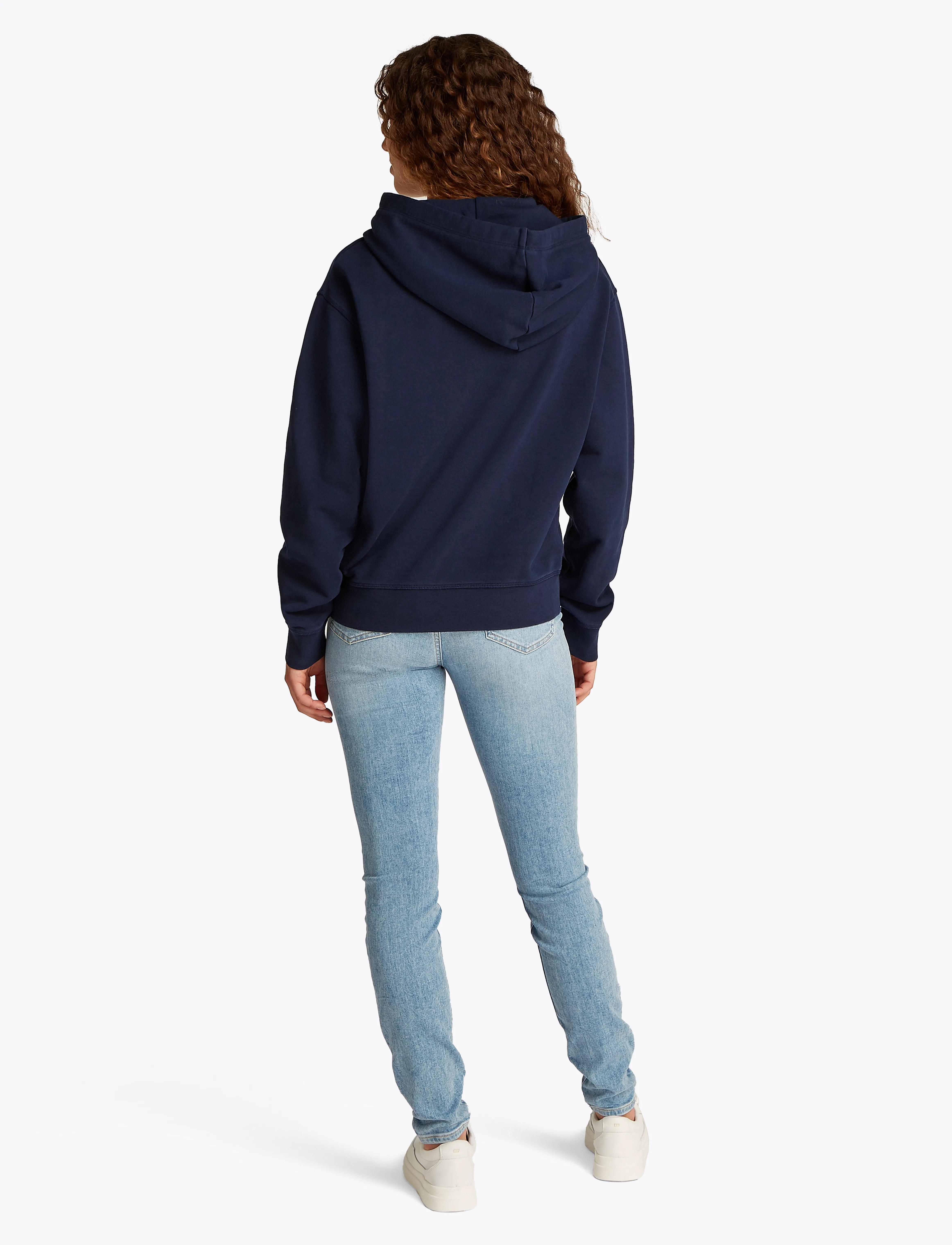 Tommy Hilfiger - REG CONTRAST FLAG HOODIE - hettupeysur - dark night navy - 3