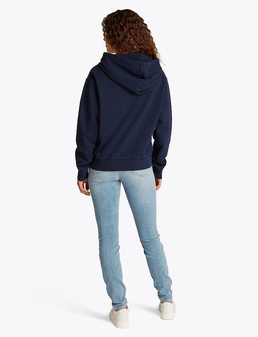 Tommy Hilfiger - REG CONTRAST FLAG HOODIE - hoodies - dark night navy - 3