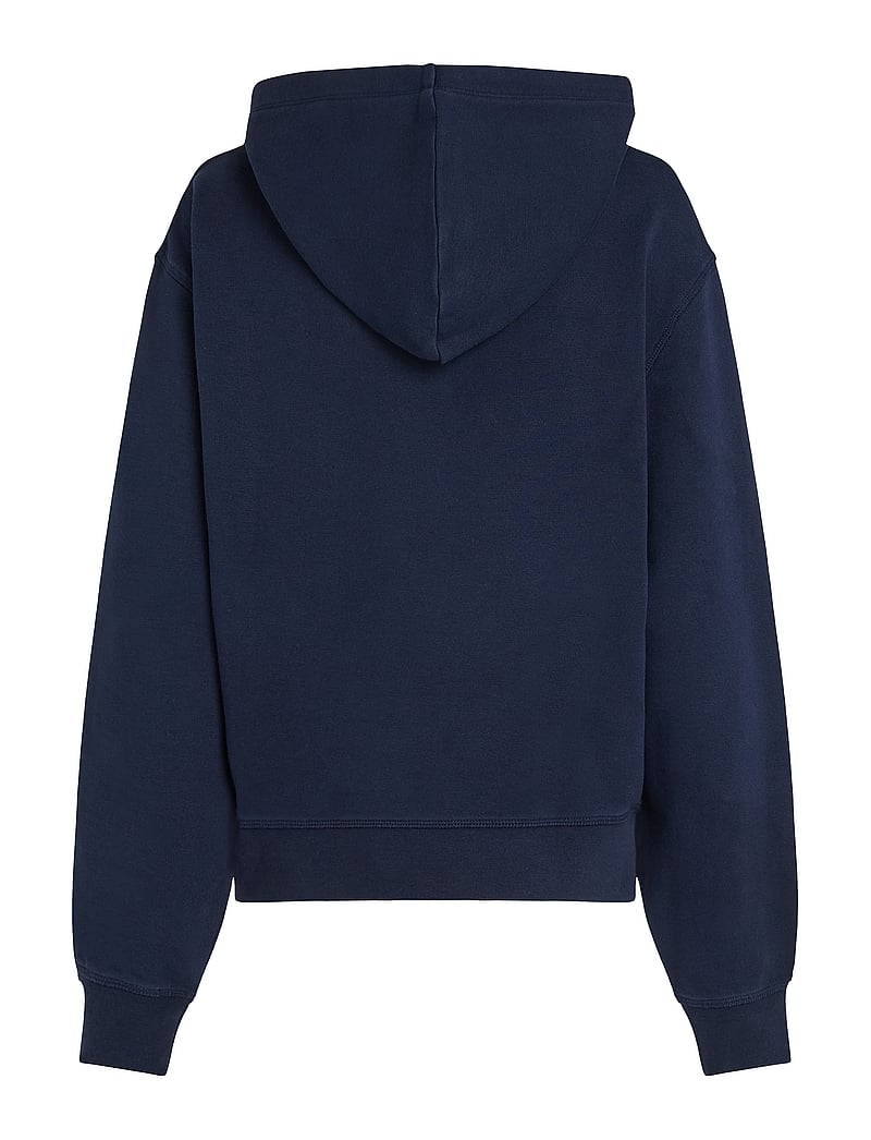 Tommy Hilfiger - REG CONTRAST FLAG HOODIE - kapuutsiga dressipluusid - dark night navy - 5