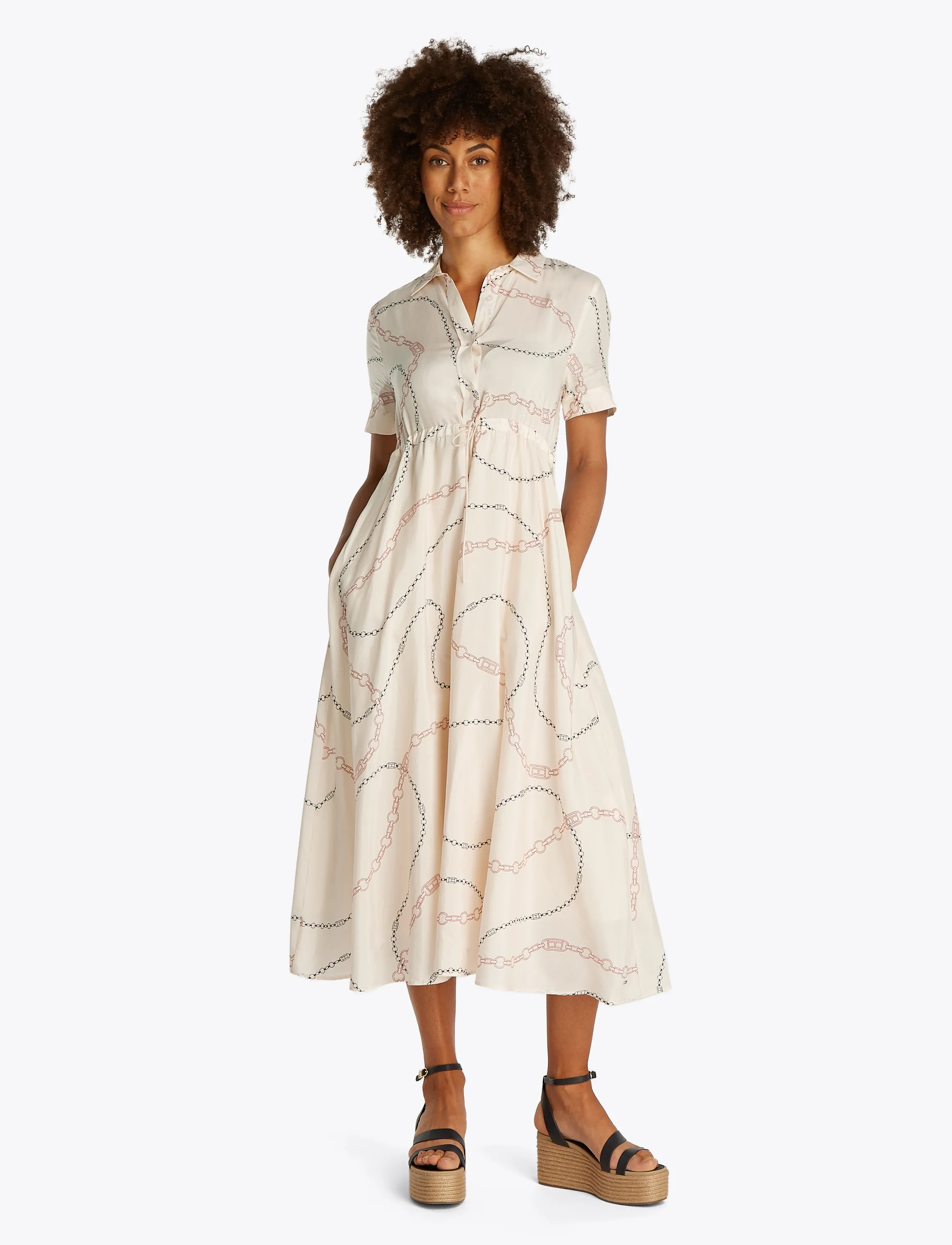 tommy hilfiger dress long Tommy Hilfiger Women's Dresses Maxi,Black/Sand,2 at Amazon Women's Clothing  store