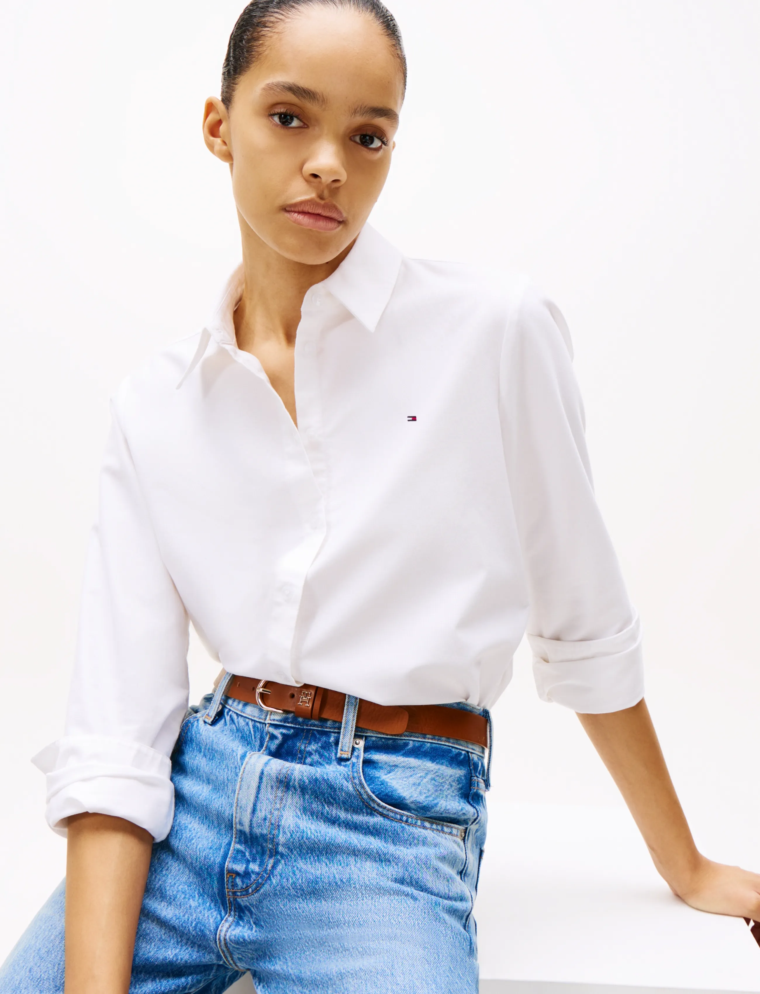 TOMMY HILFIGER Oxford Relaxed Ls Shirt skjortor dam – bild 5