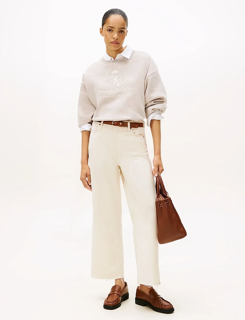 Tommy Hilfiger - VARSITY CREST FLEECE SWTSHRT - dressipluusid - heathered pebble - 2