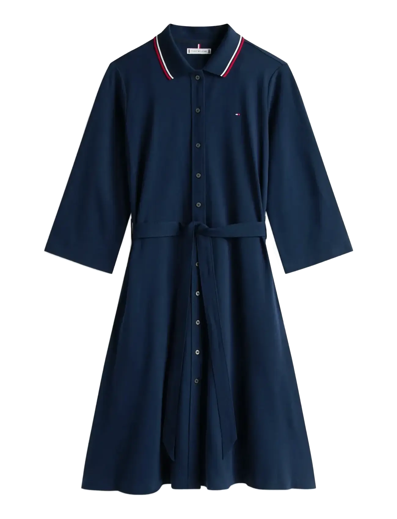 RWB BUTTONED SS POLO DRS 3/4 - DARK NIGHT NAVY