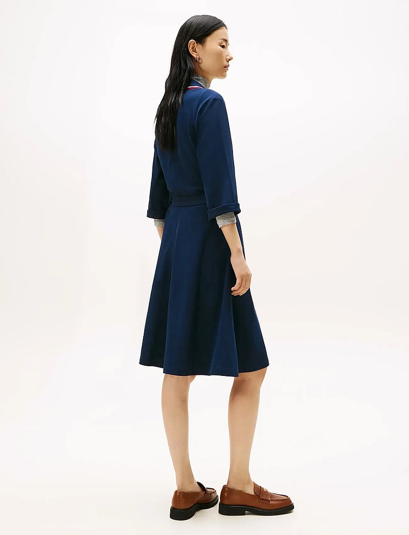 Tommy Hilfiger - RWB BUTTONED SS POLO DRS 3/4 - särkkleidid - dark night navy - 4