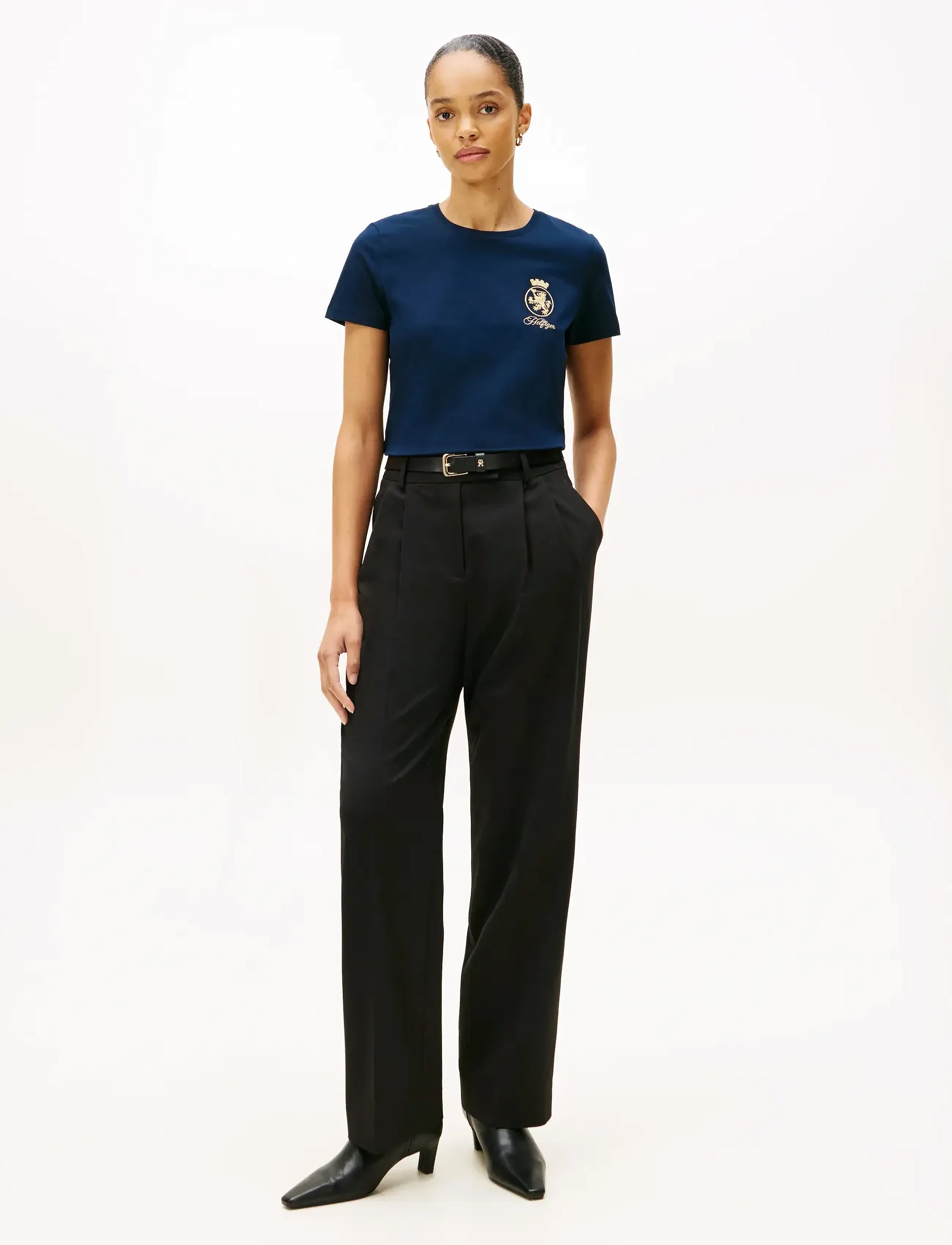 Tommy Hilfiger - GOLD CREST REG SS TEE - dark night navy - 3