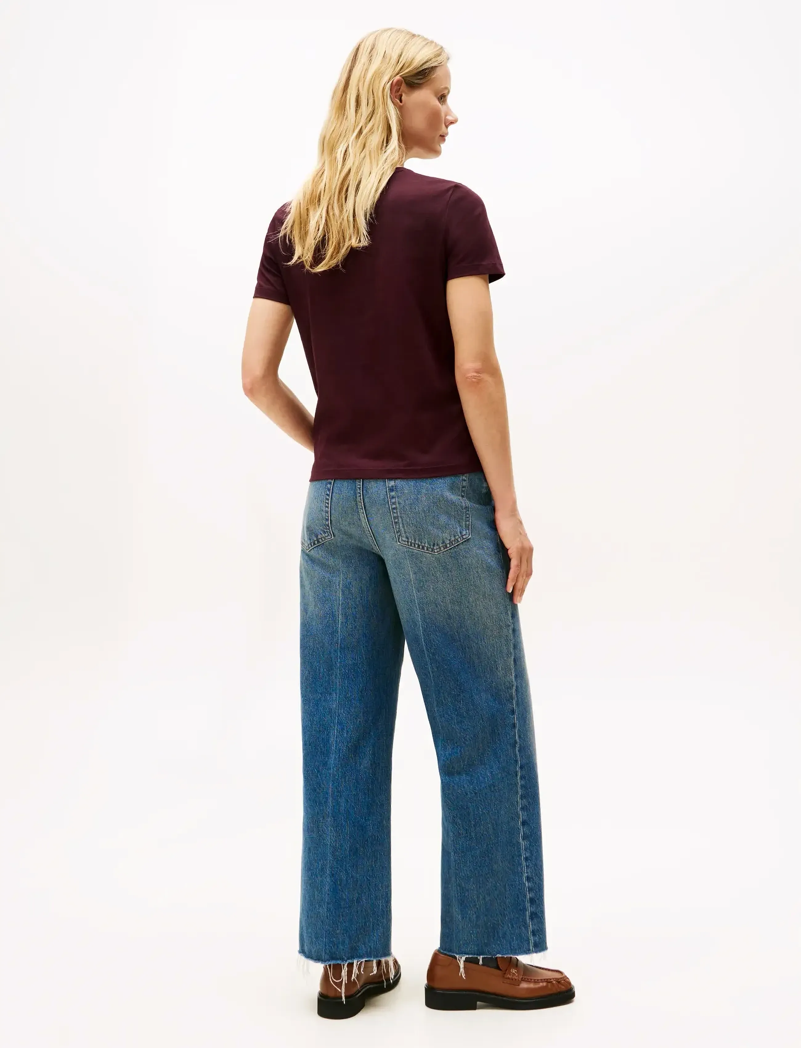Tommy Hilfiger - GOLD CREST REG SS TEE - deep burgundy - 4