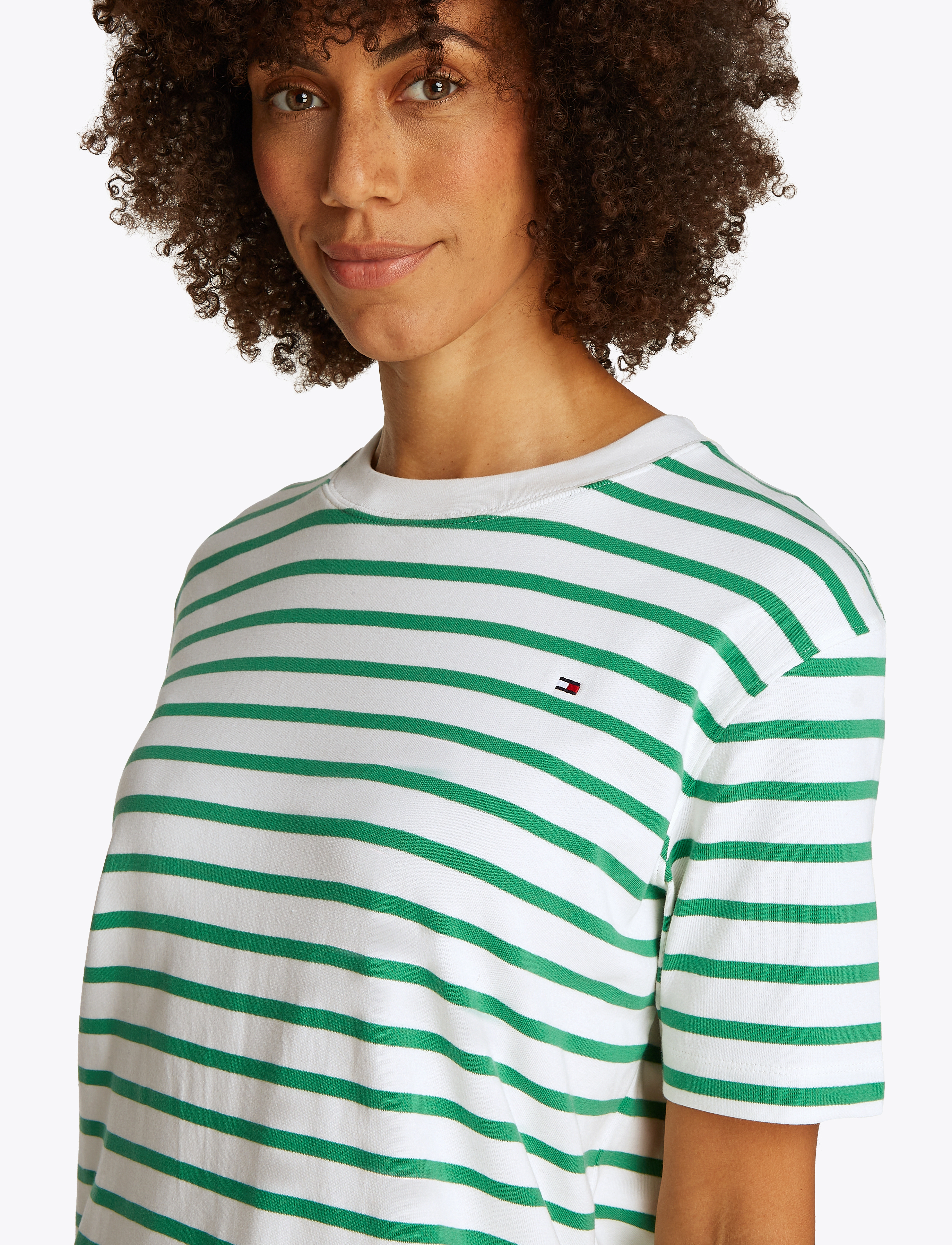 Tommy Hilfiger - RLX MODERN CODY SS - ecru/radiant green stp - 3