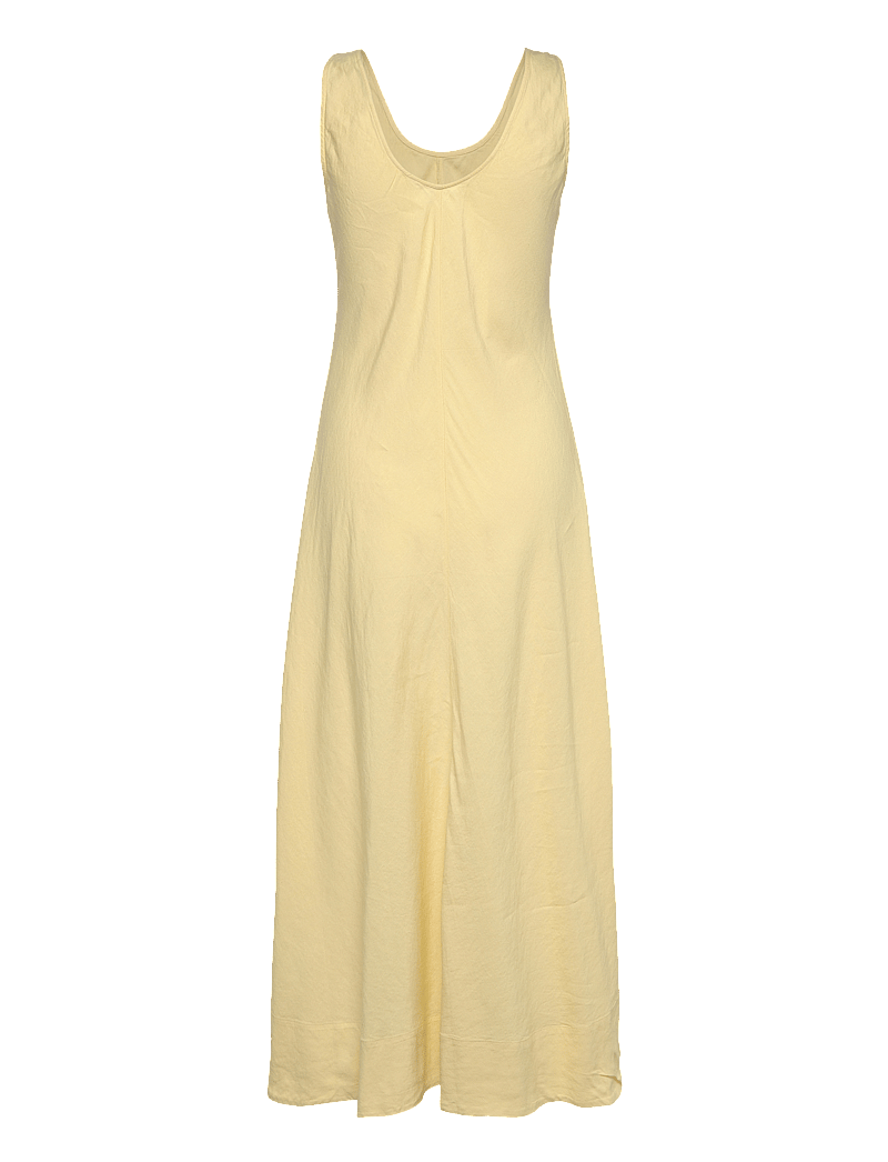 Tommy Hilfiger - TEXTURED LINEN TANK MAXI DRESS - maxikleider - lemon zest - 1