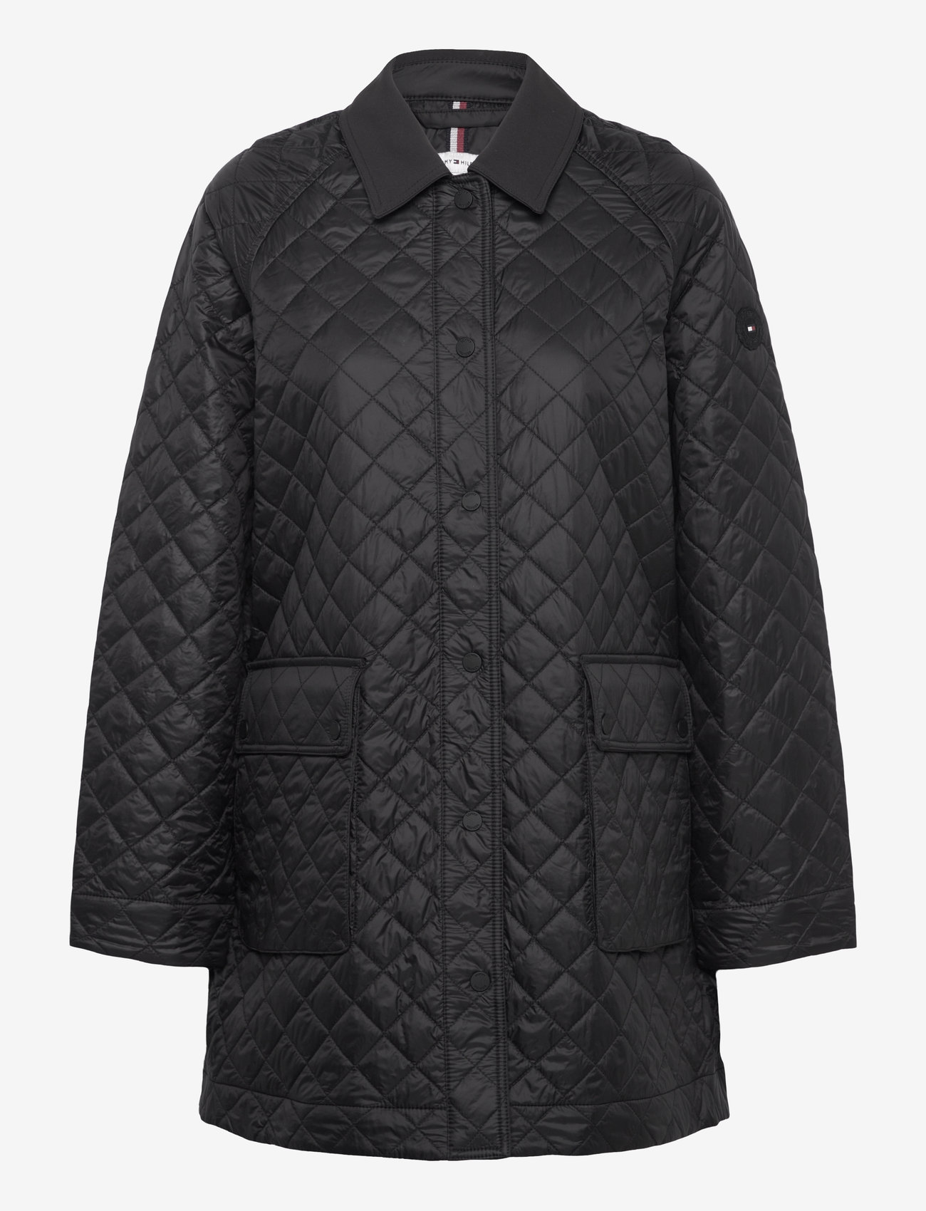 Tommy Hilfiger - PADDED NYLON REG QUILTED COAT - quiltade jackor - black - 1