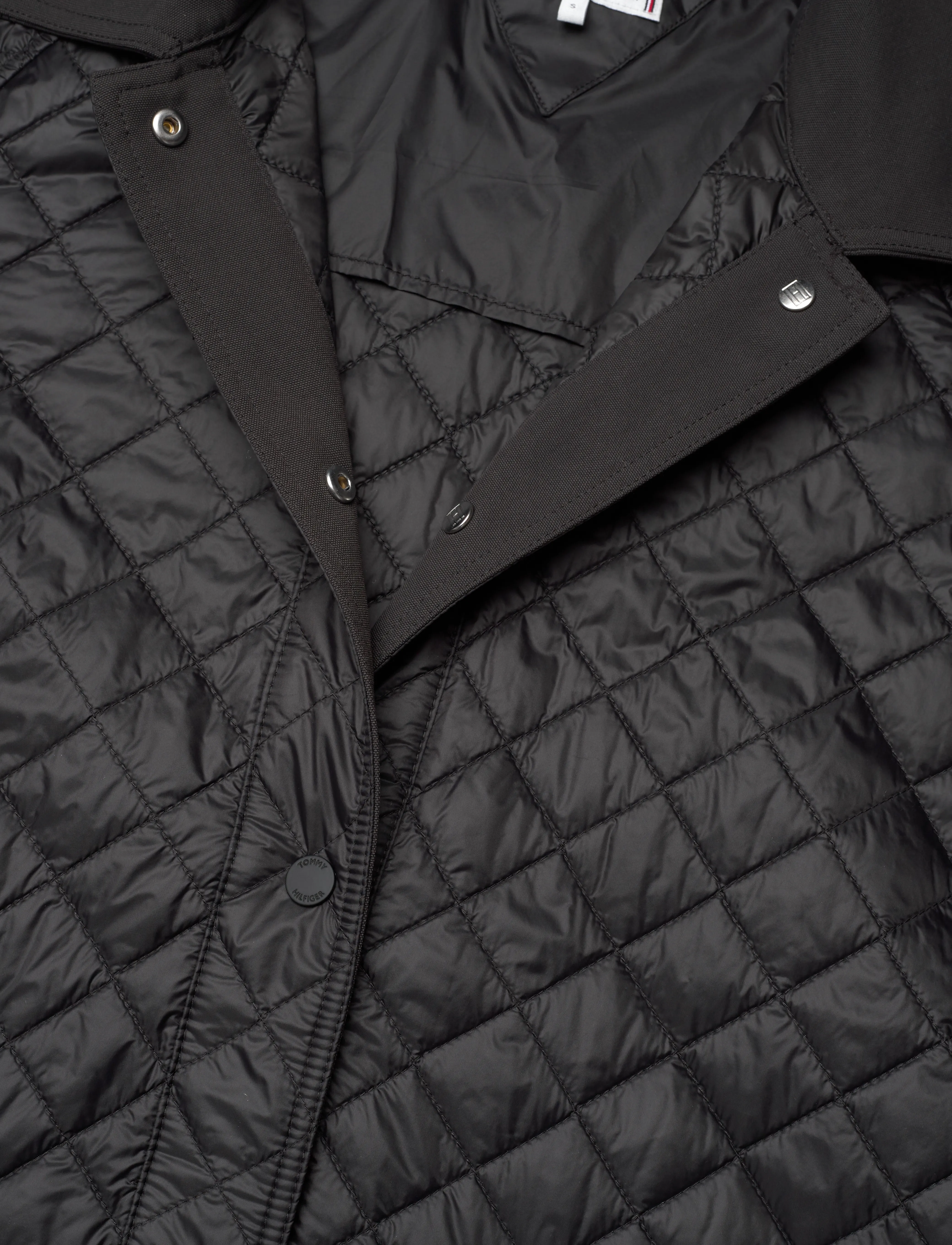 Tommy Hilfiger - PADDED NYLON REG QUILTED COAT - frühlingsjacken - black - 5