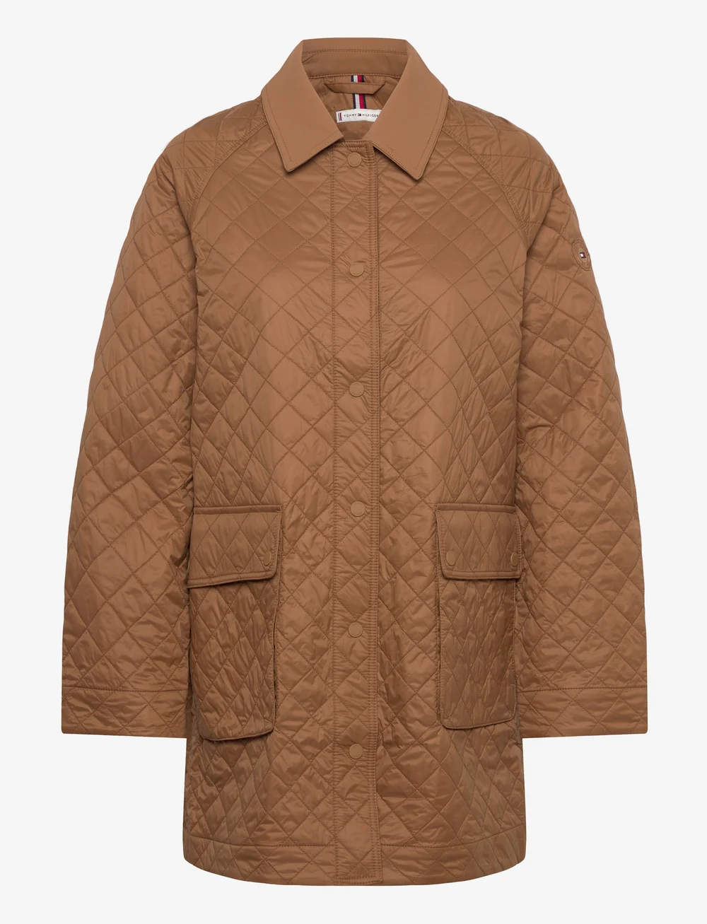 Tommy Hilfiger - PADDED NYLON REG QUILTED COAT - quiltade jackor - hickory - 1