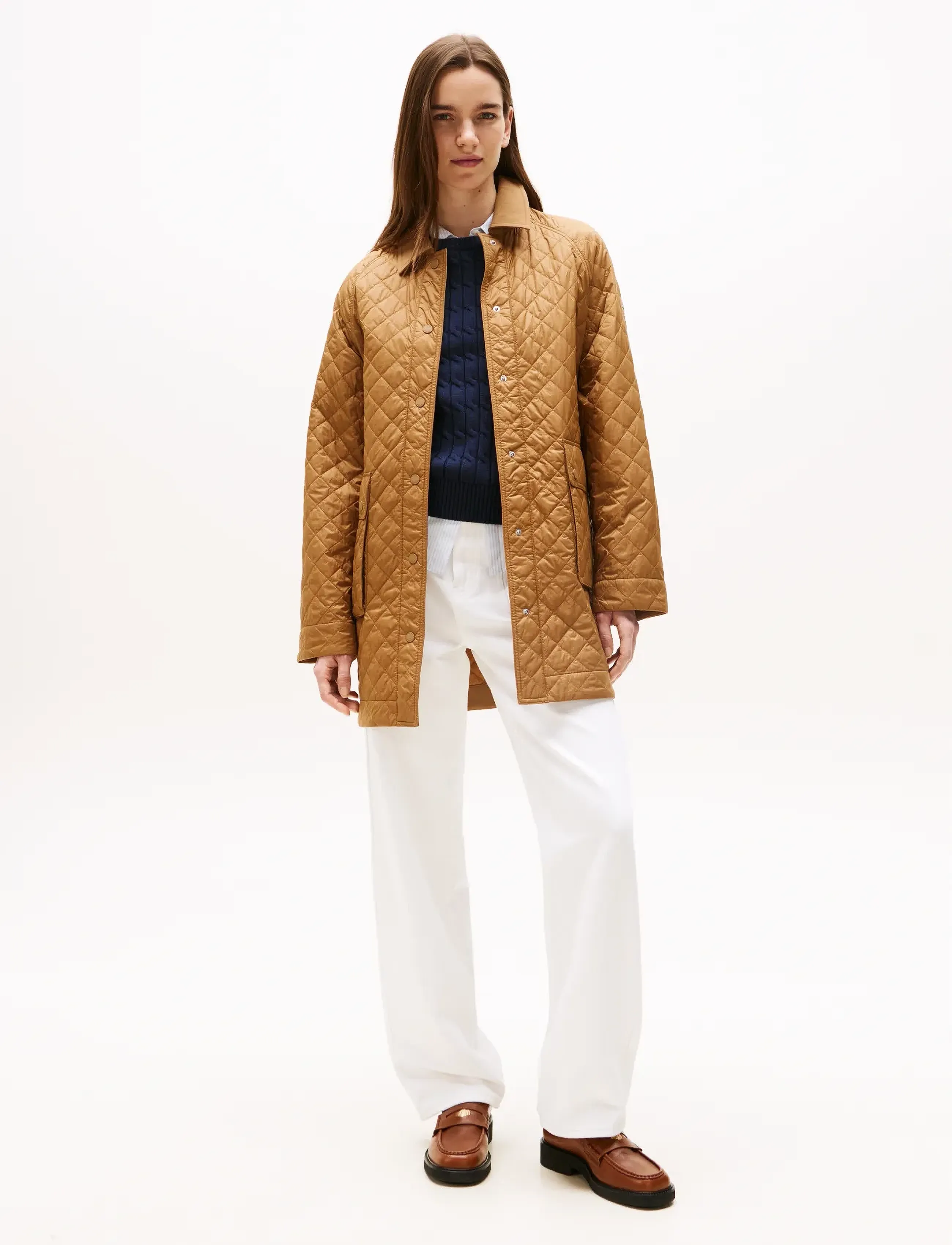 Padded Nylon Reg Quilted Coat