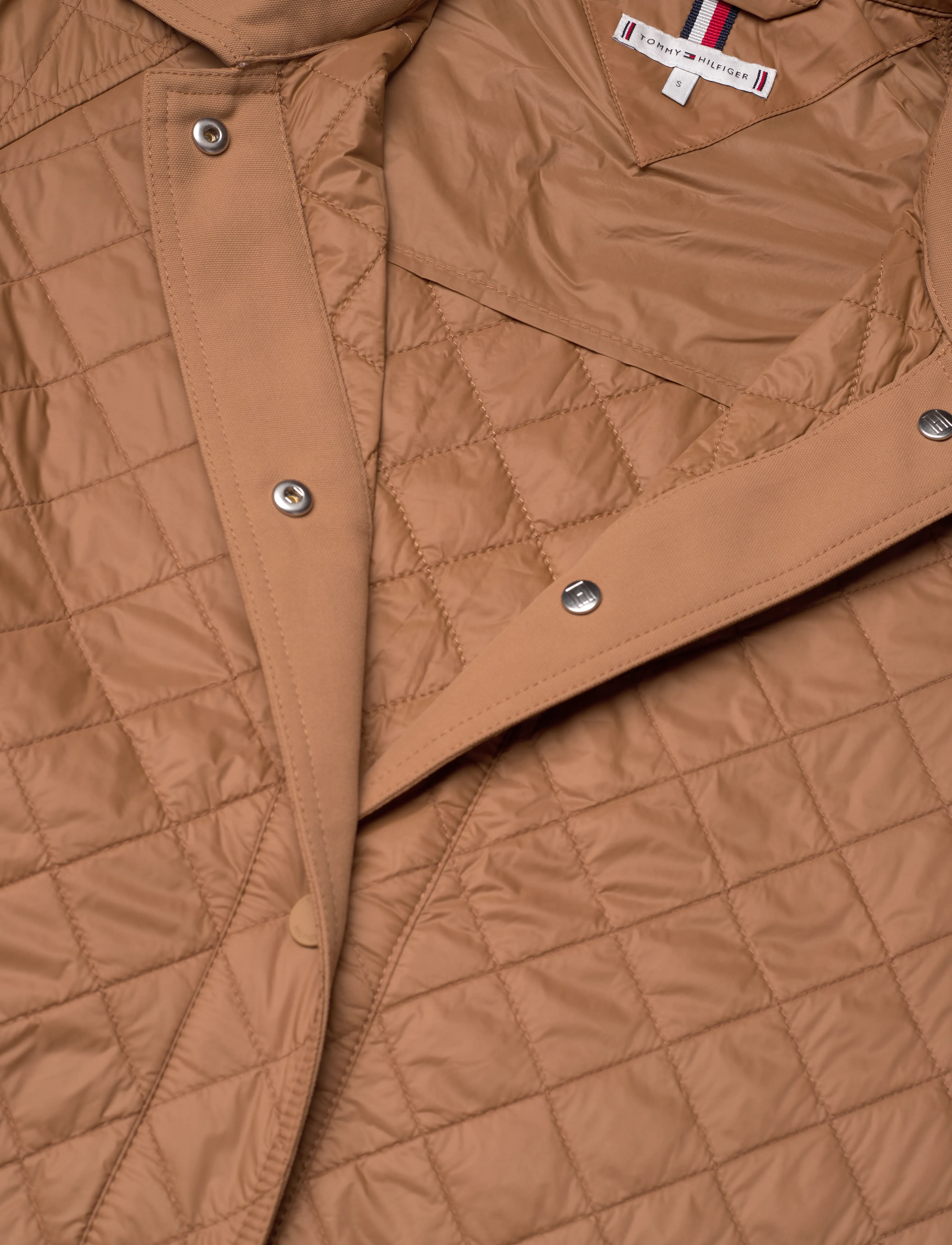 Tommy Hilfiger - PADDED NYLON REG QUILTED COAT - lentejassen - hickory - 4